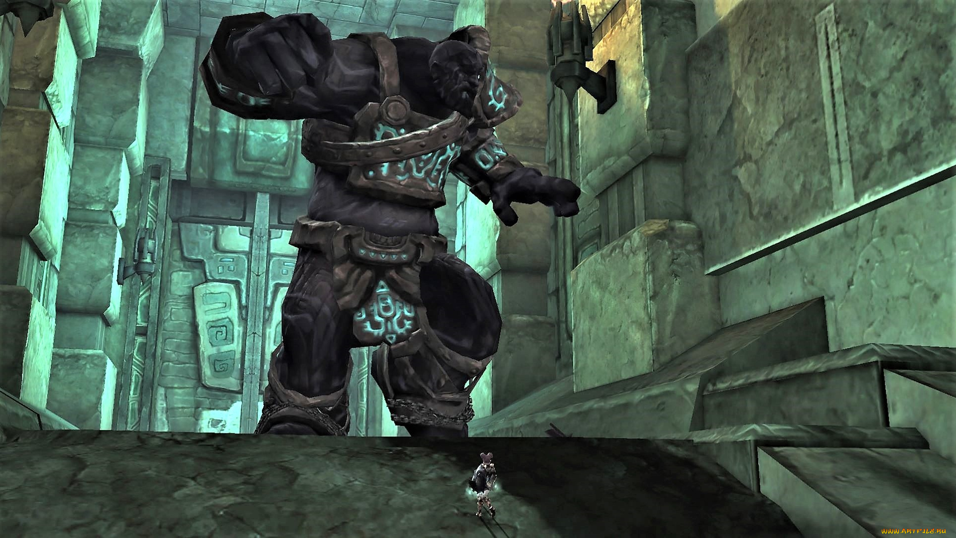 видео, игры, aion, , assault, on, balaurea, циклоп, девочка, пещера