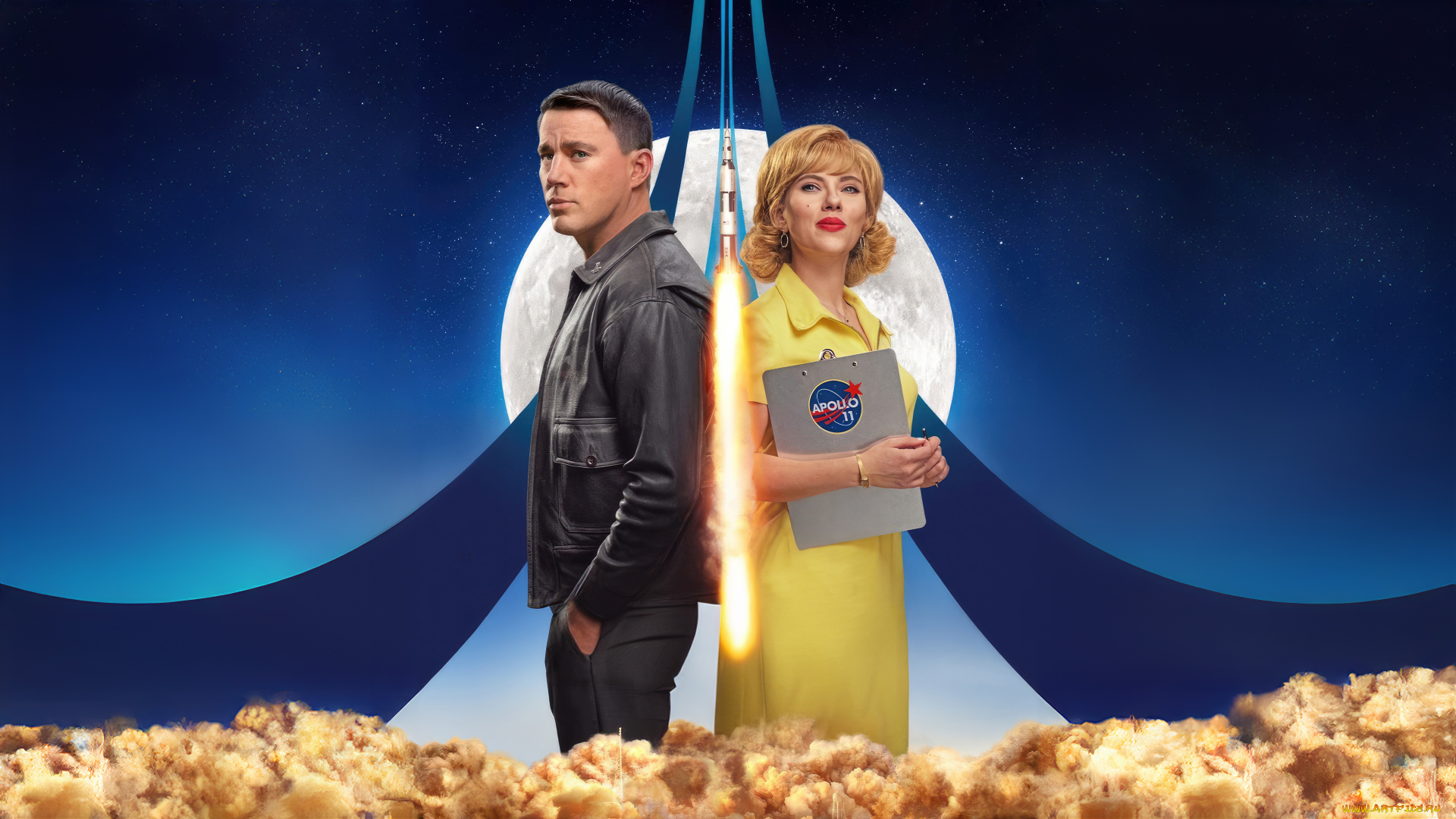 fly, me, to, the, moon, , , 2024, , кино, фильмы, -unknown, , другое, покажи, мне, луну, fly, me, to, the, moon, мелодрама, комедия, scarlett, johansson, channing, tatum, пoстeр, нoвинки, кинo