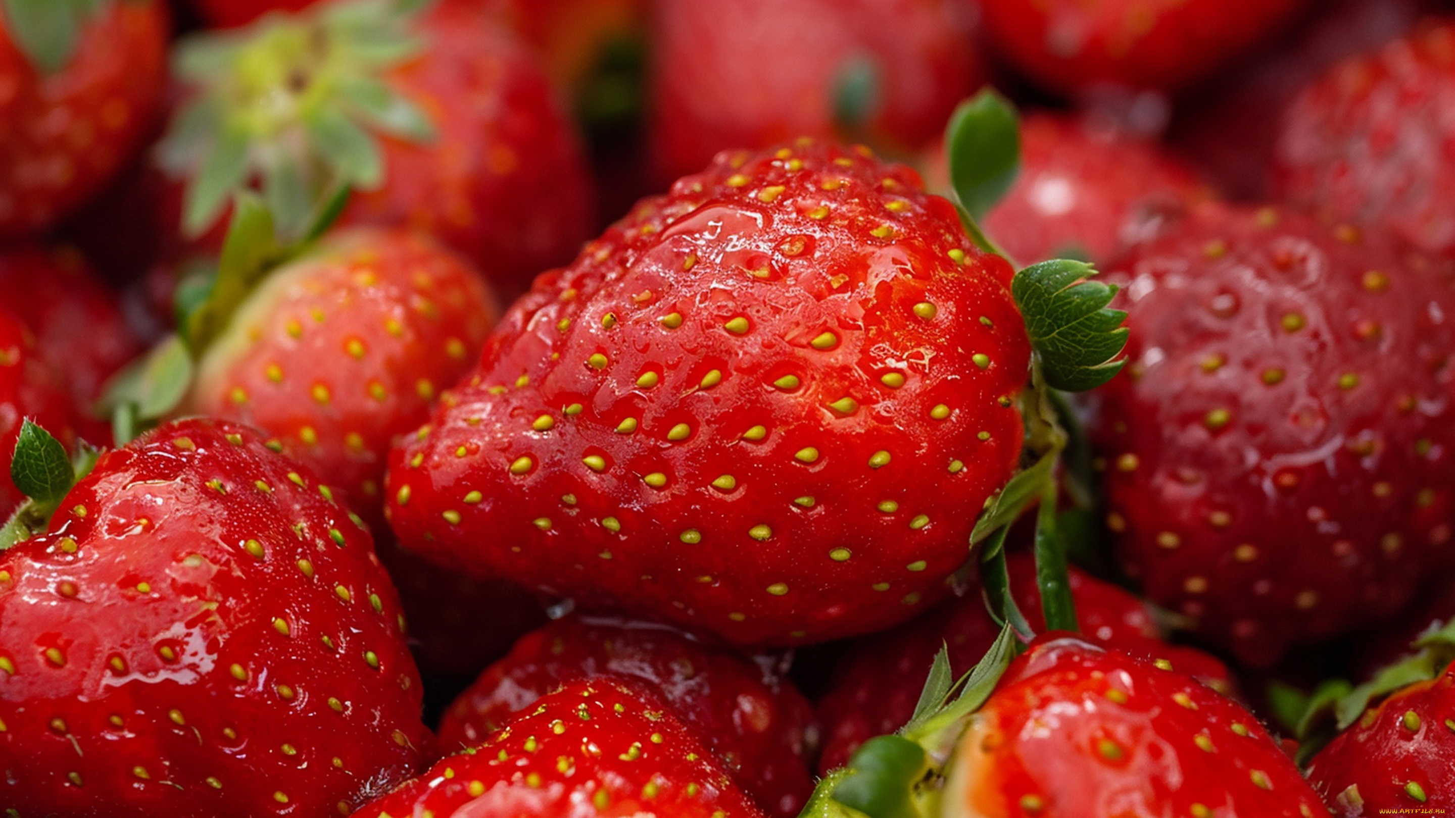 3д, графика, еда-, food, клубника