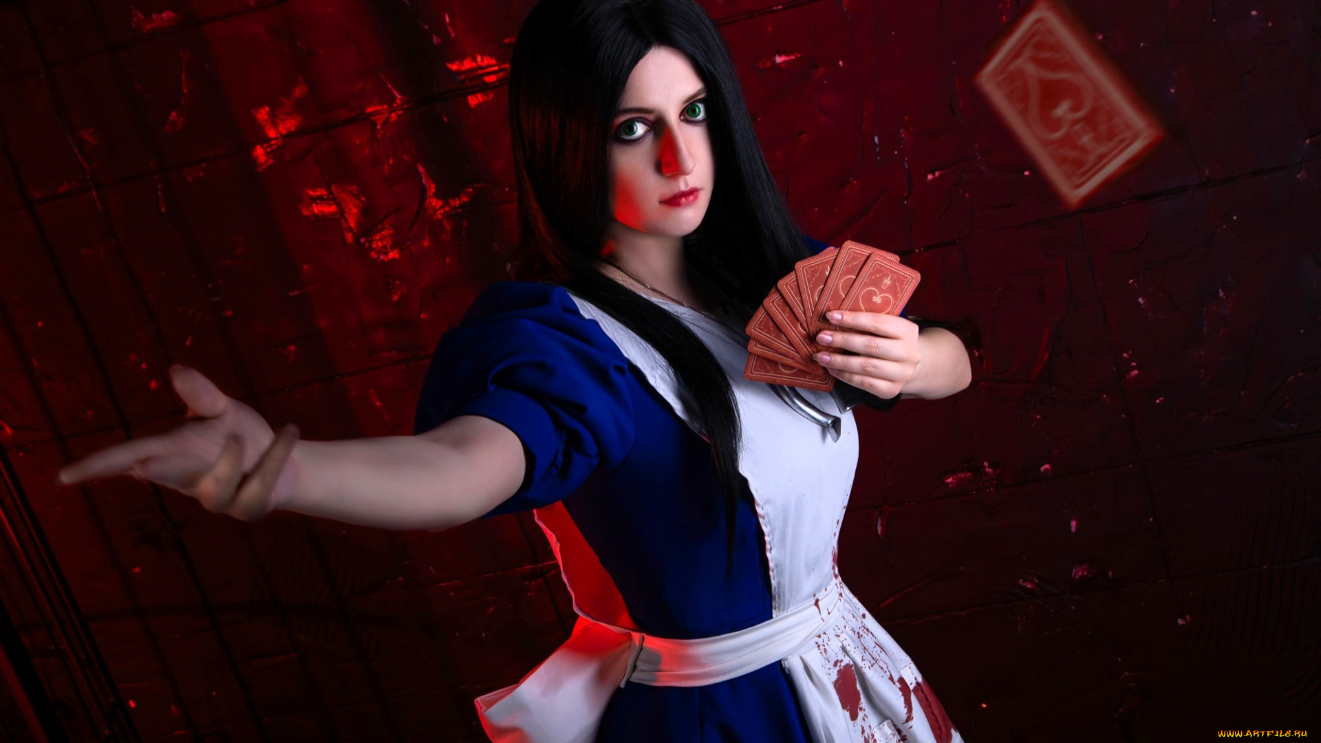 tomka, violea, девушки, образ, косплей, наряд, платье, фартук, карты