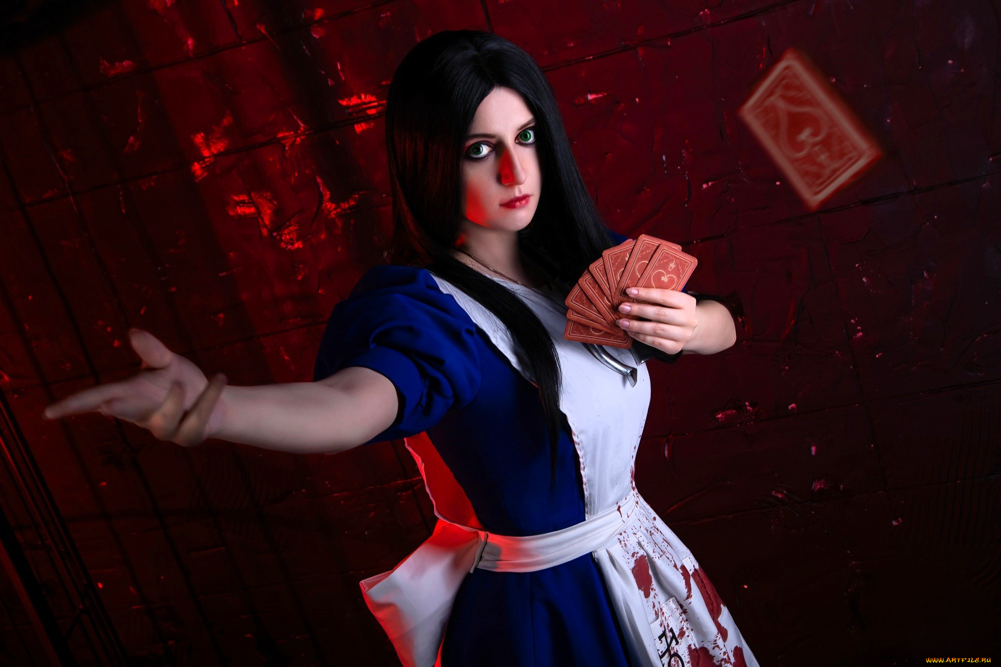 tomka, violea, девушки, образ, косплей, наряд, платье, фартук, карты