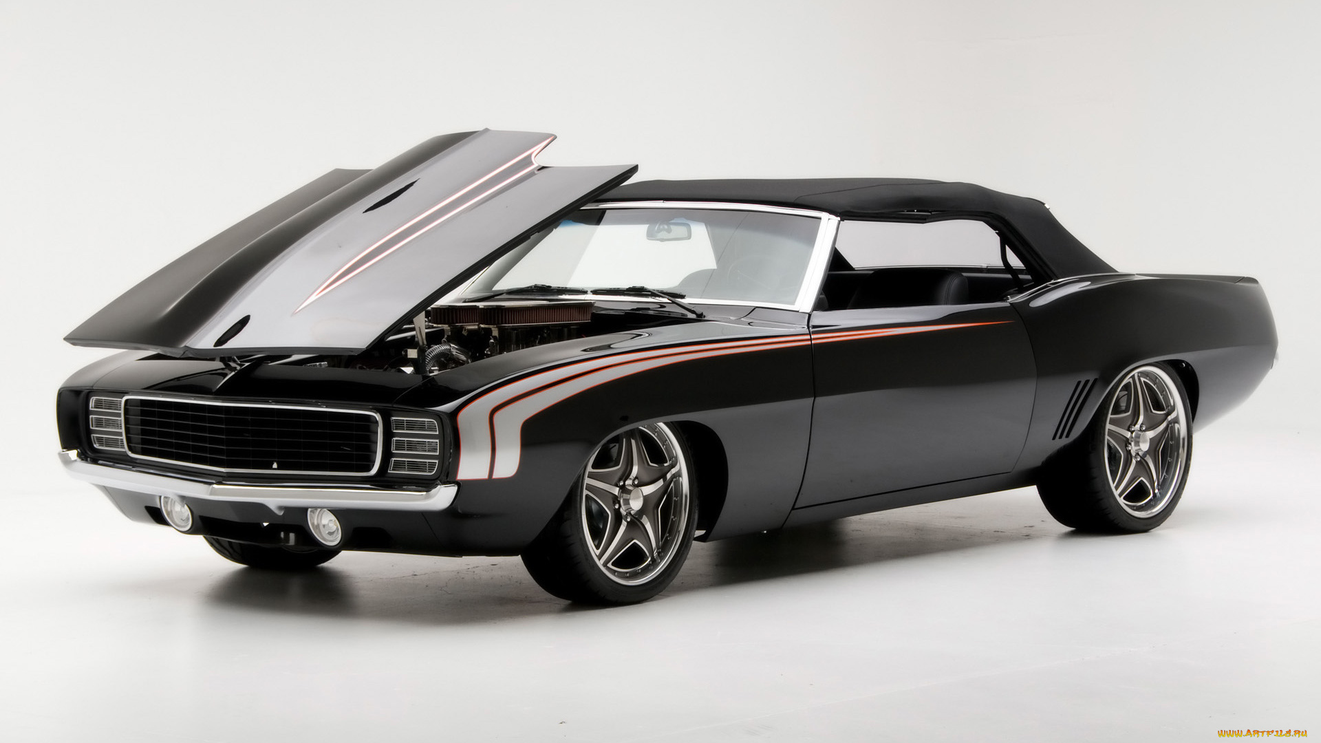 1969, chevrolet, camaro, convertible, автомобили