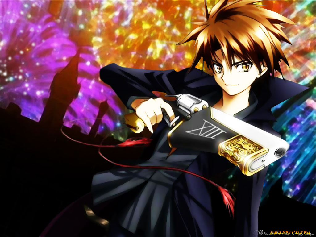 аниме, black, cat