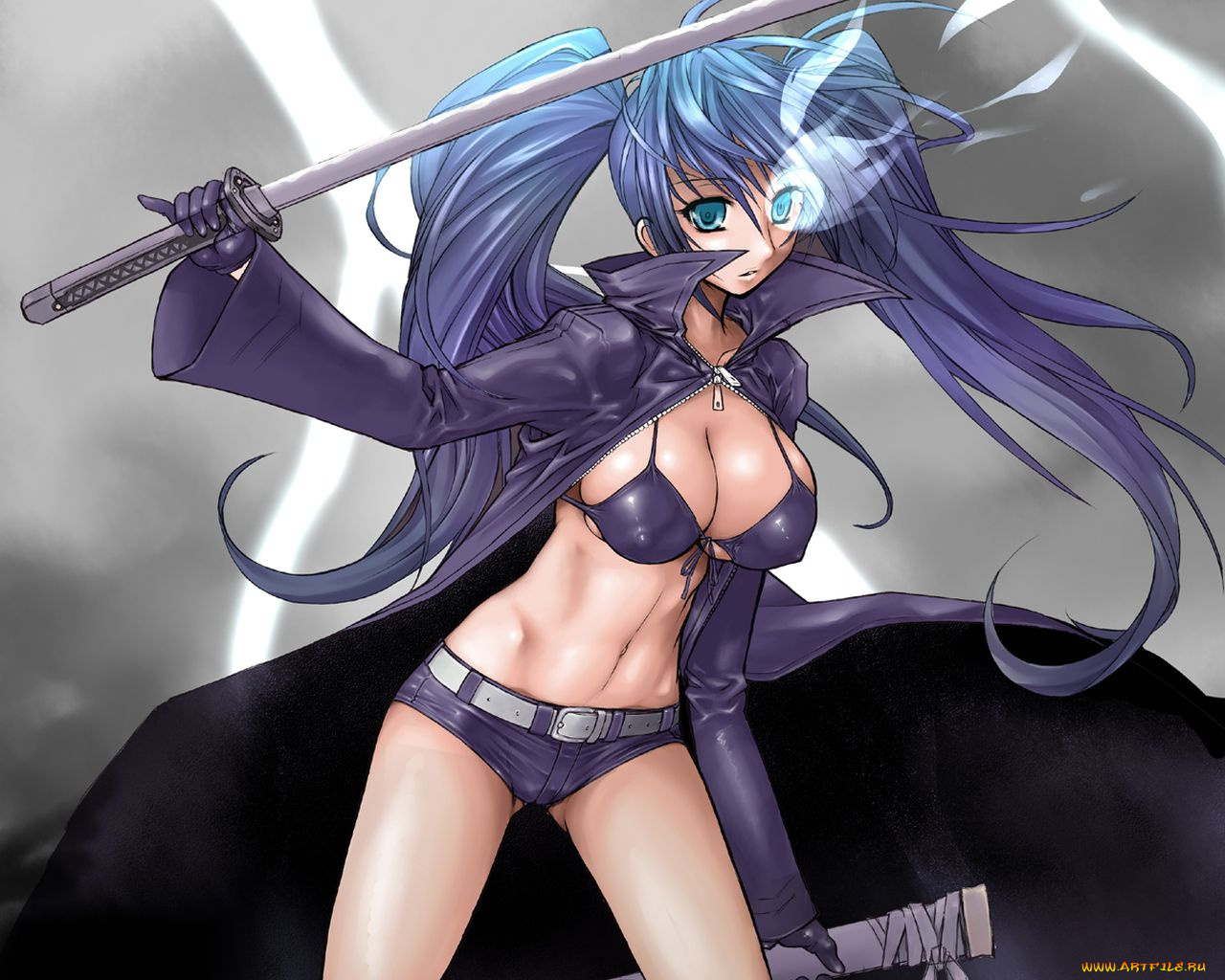 black, rock, shooter, аниме