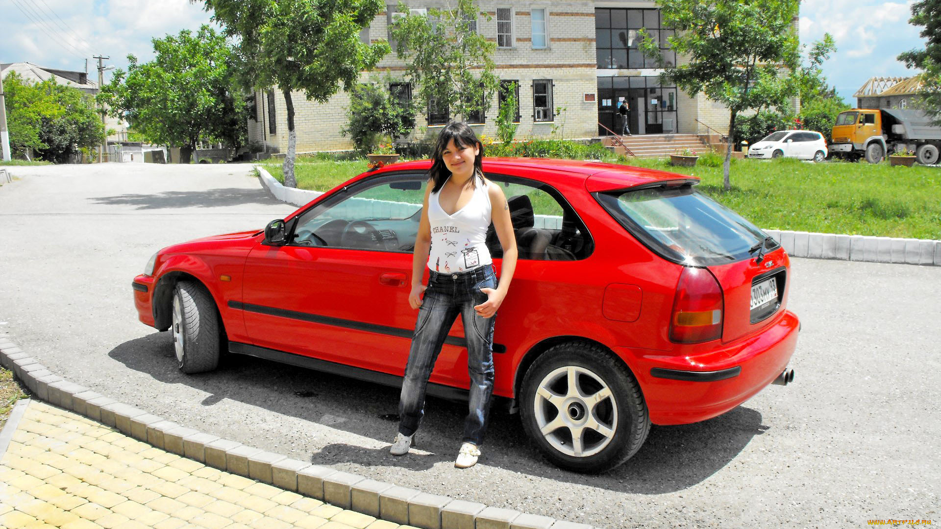 автомобили, авто, девушками