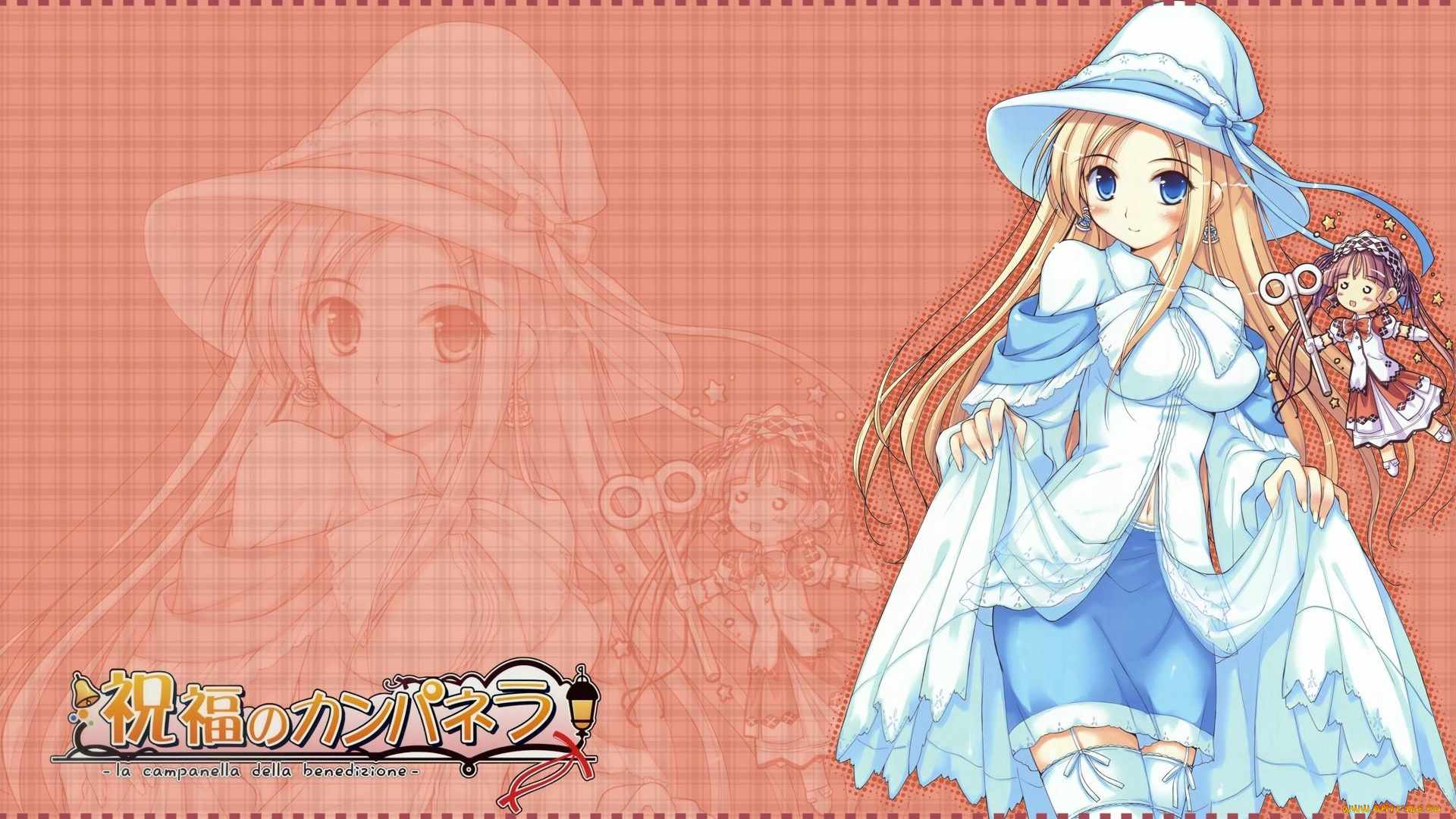 аниме, shukufuku, no, campanella