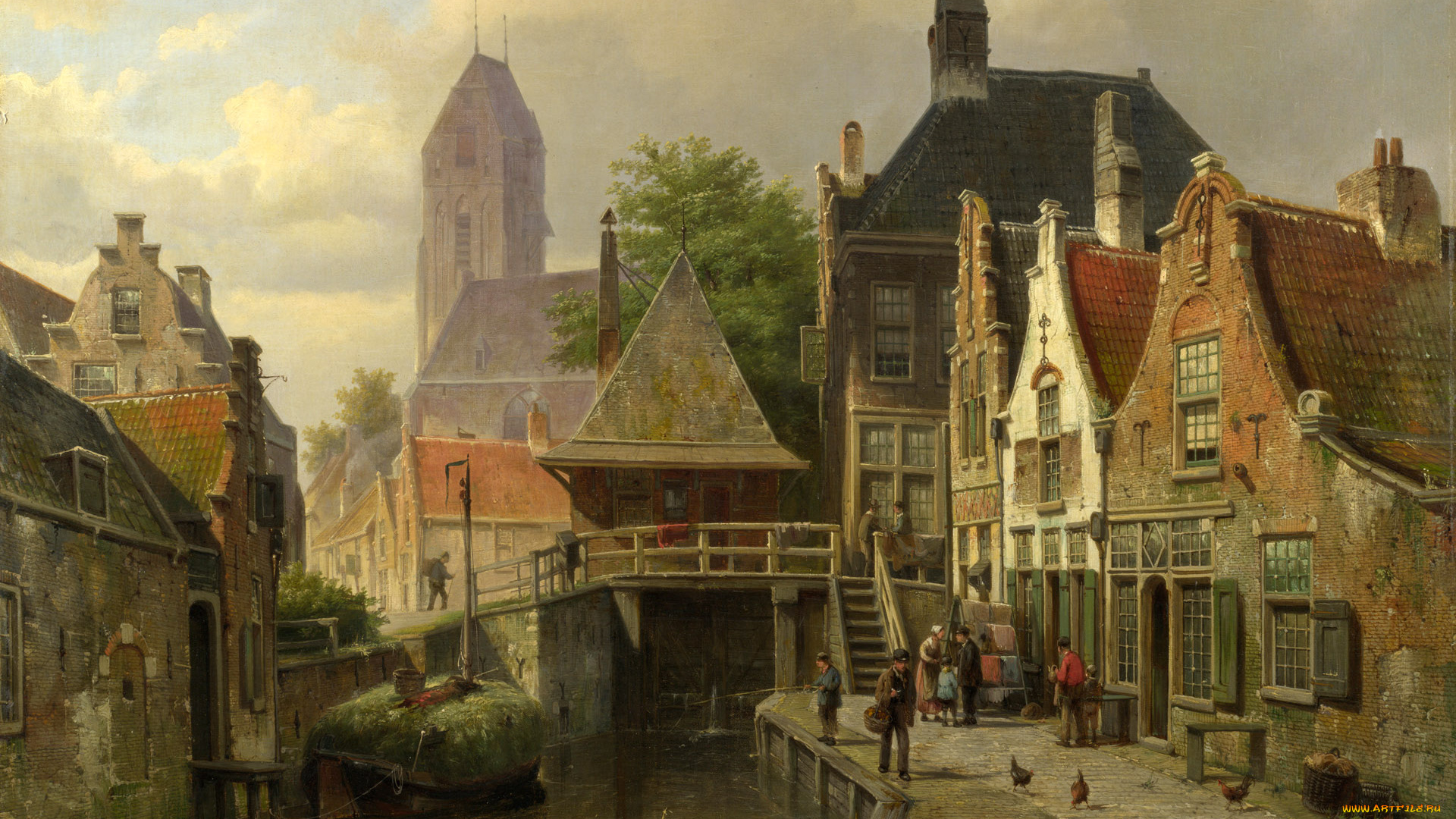 рисованные, города