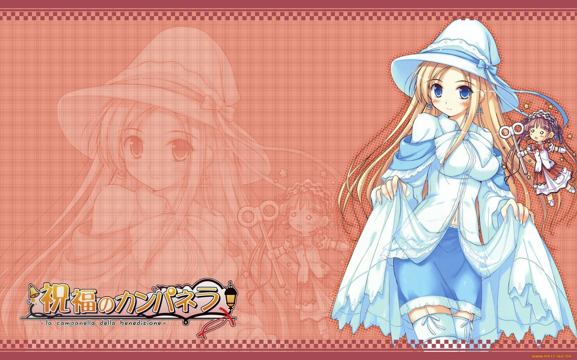 аниме, shukufuku, no, campanella