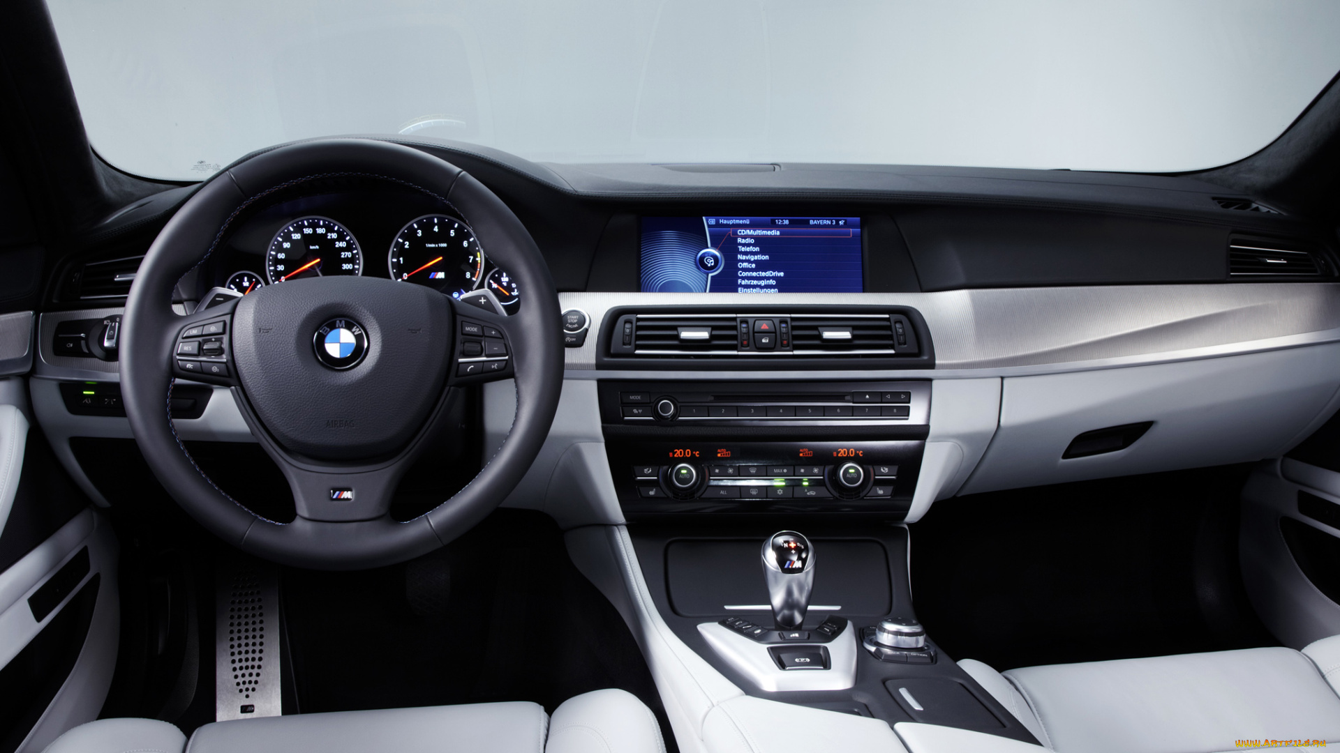 bmw, m5, sedan, f10, автомобили, спидометры, торпедо, передняя, панель, руль
