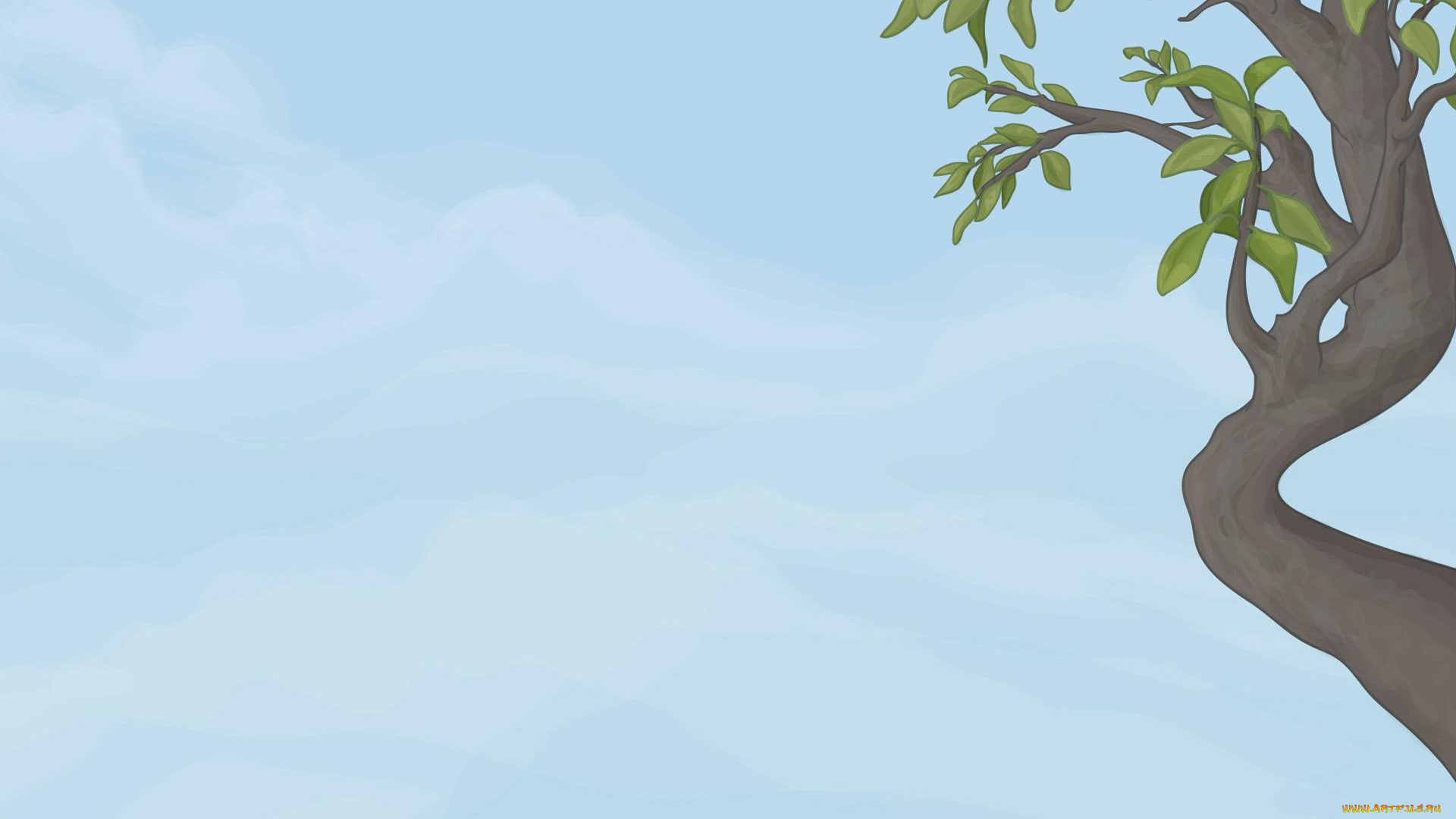 векторная, графика, дерево