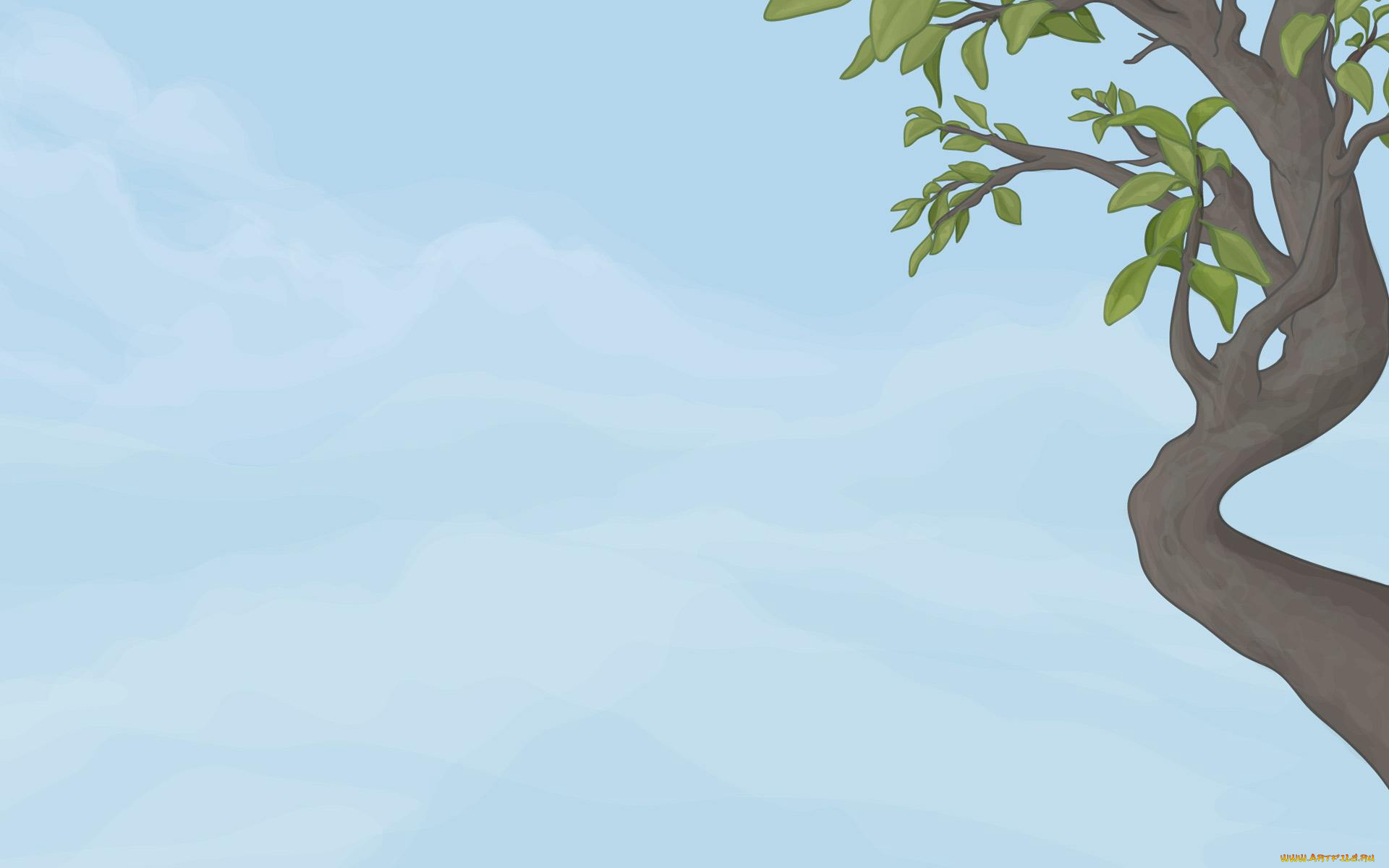 векторная, графика, дерево