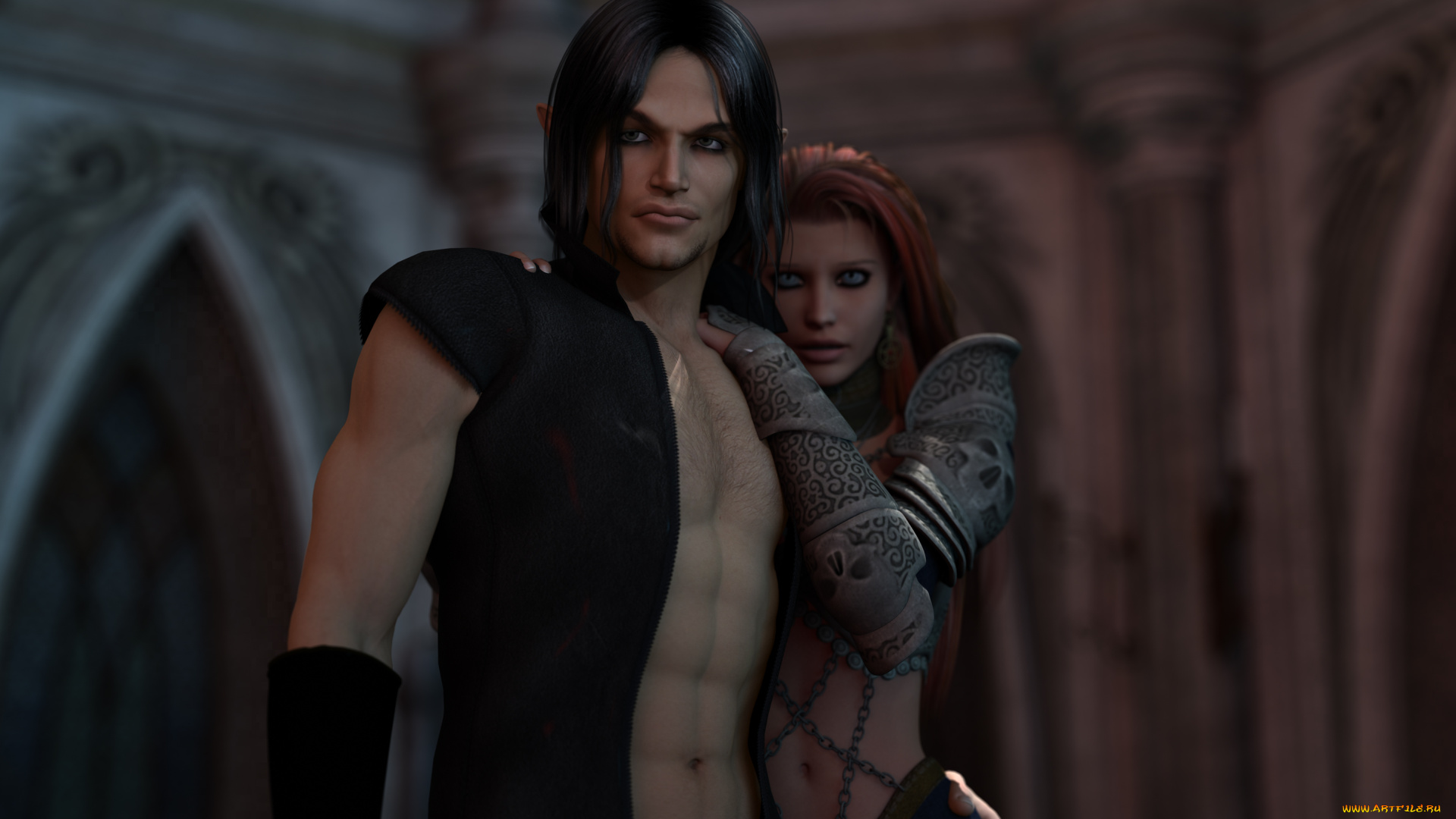 3д, графика, elves, эльфы