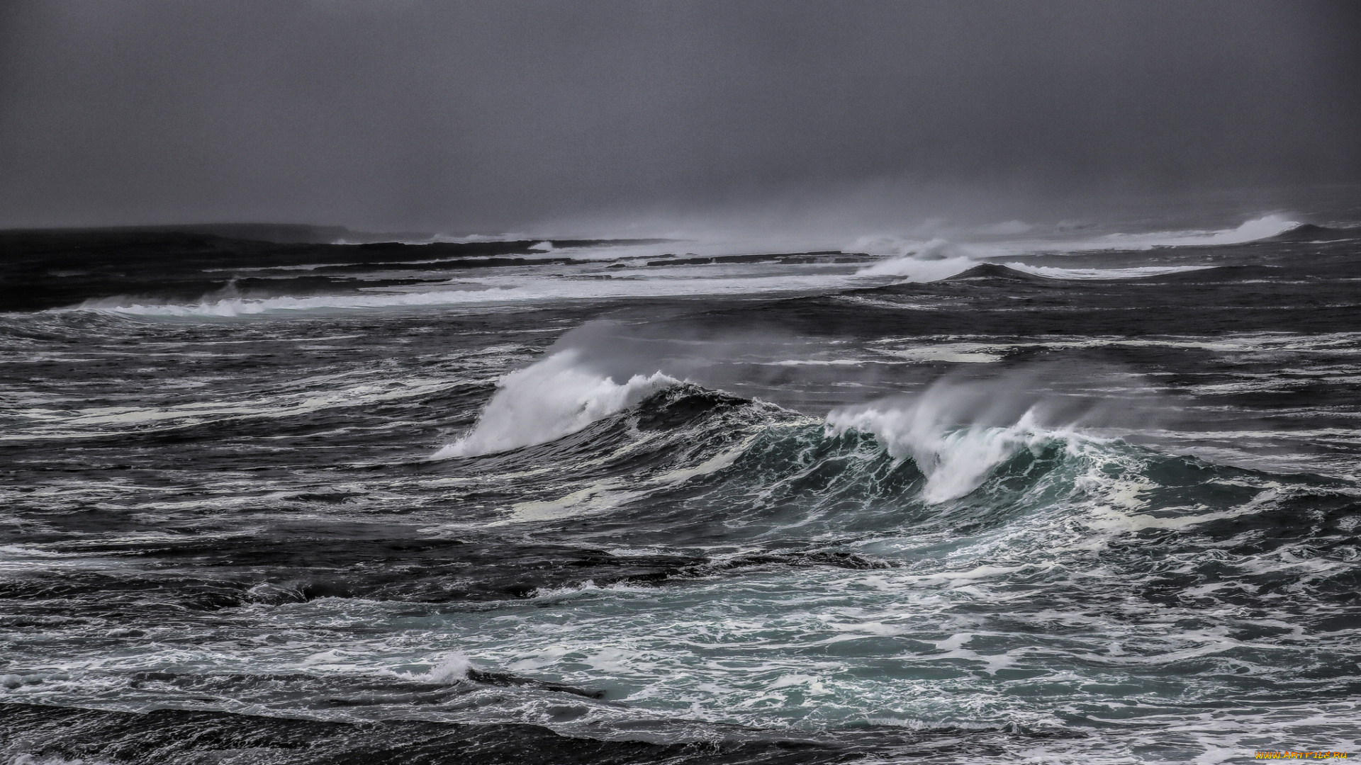 природа, моря, океаны, море, волны, шторм