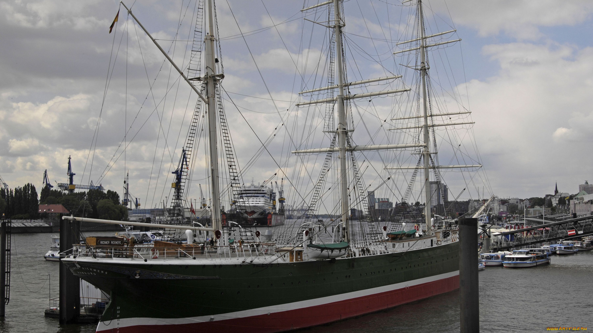 rickmer, rickmers, корабли, парусники, музей, трёхмачтовый, барк