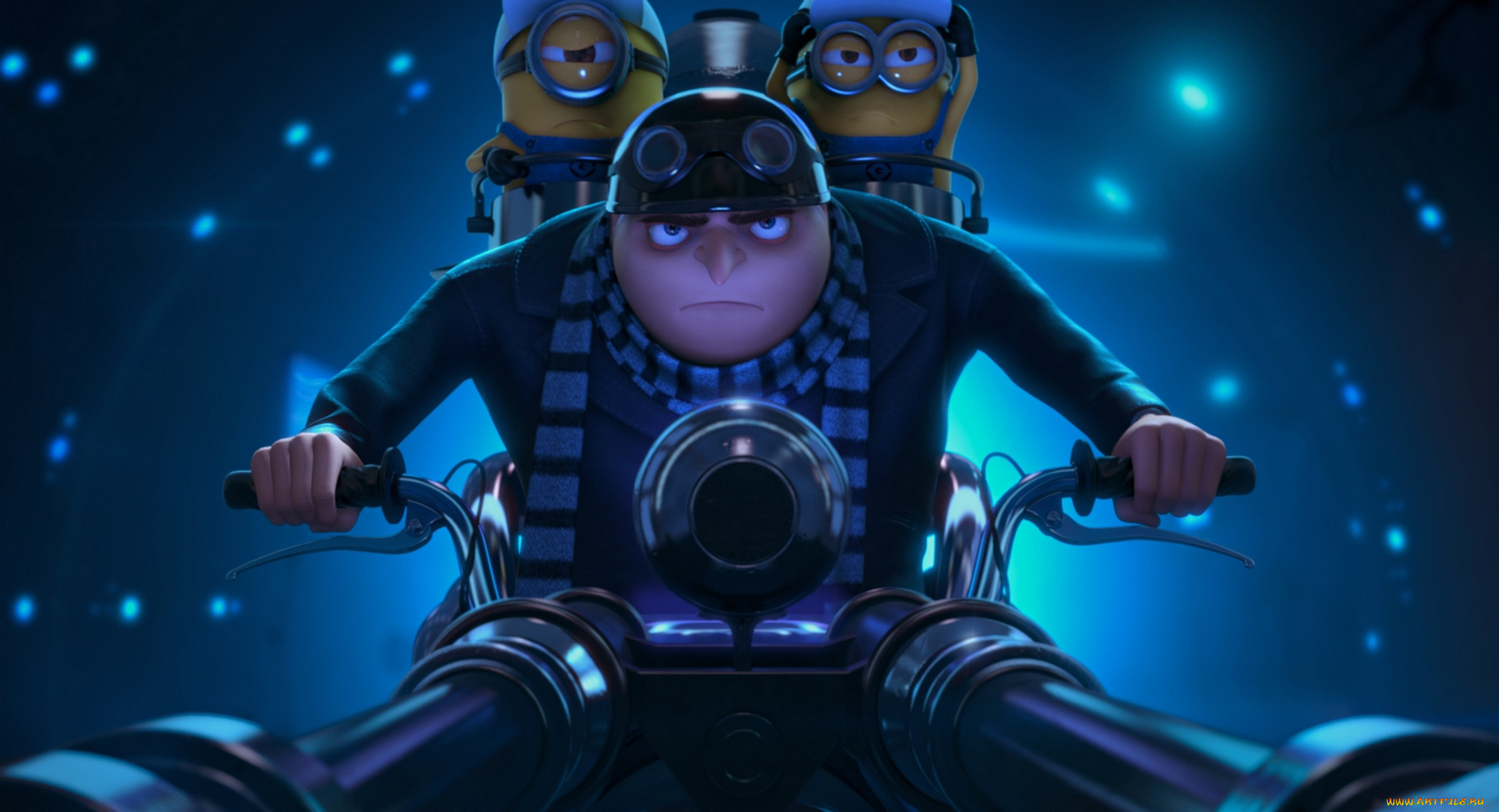 despicable, me, мультфильмы, minions, миньоны, шлем, очки, gru