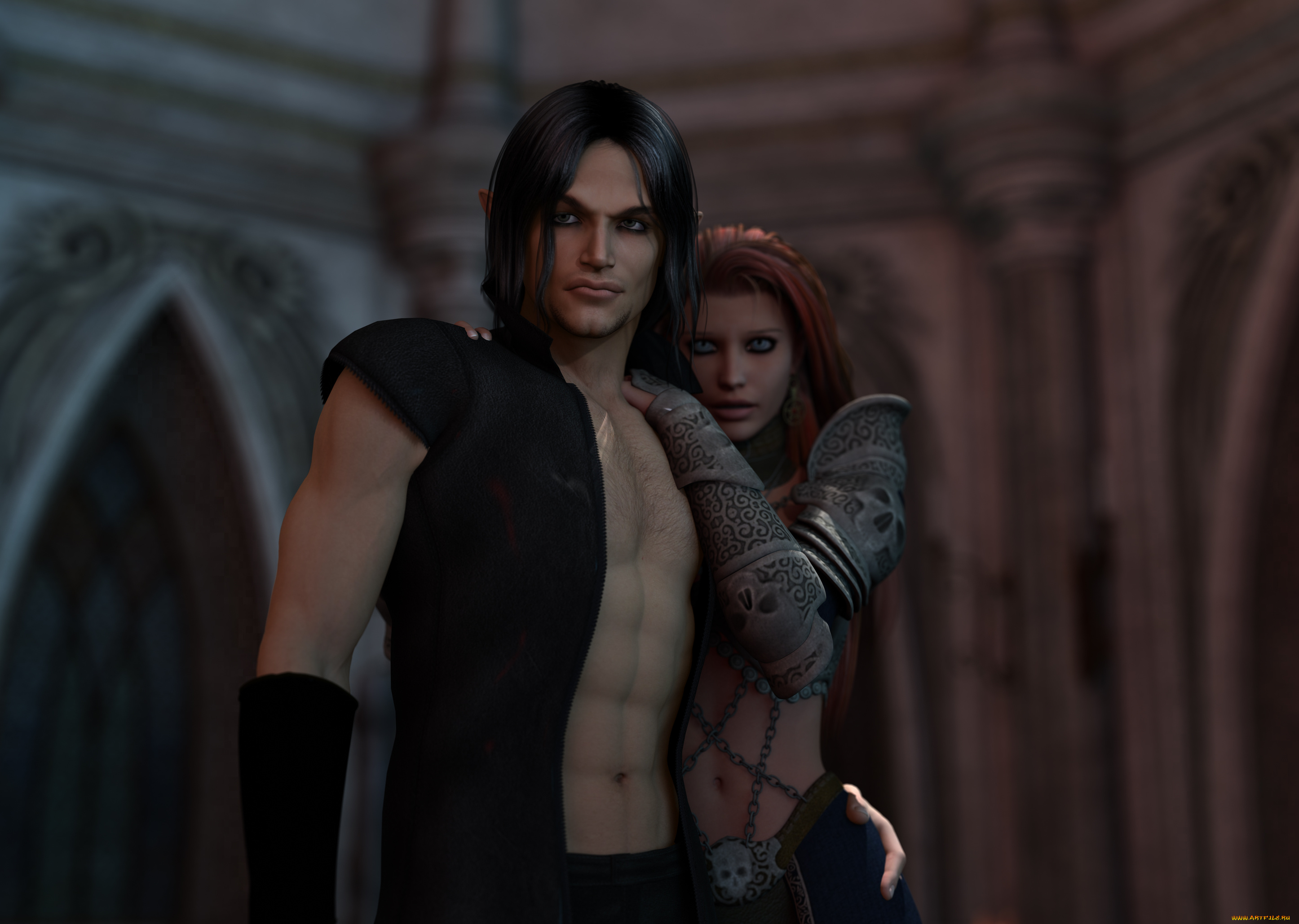 3д, графика, elves, эльфы