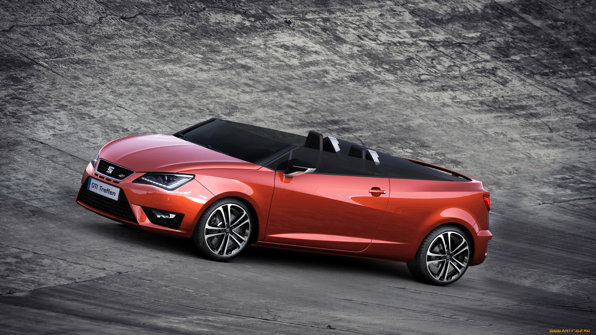 2014, seat, ibiza, cupster, автомобили, seat, кабриолет, красный, ibiza, cupster