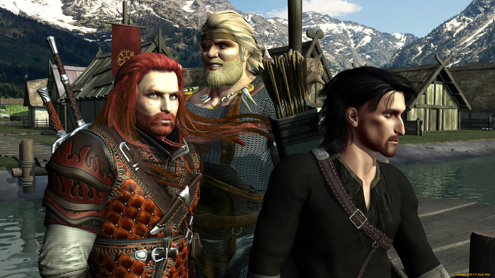 3д, графика, люди, , people, викинги