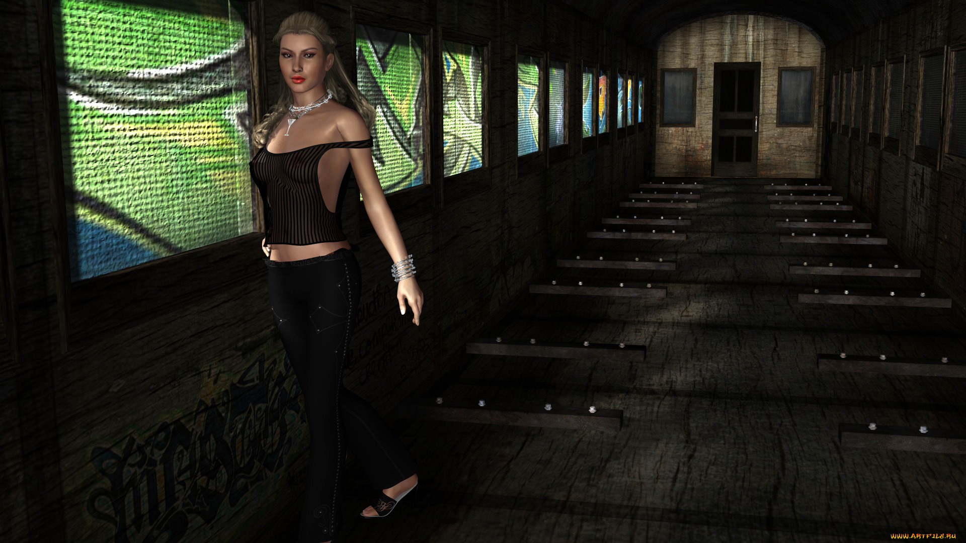 3д, графика, люди, , people, взгляд, девушка