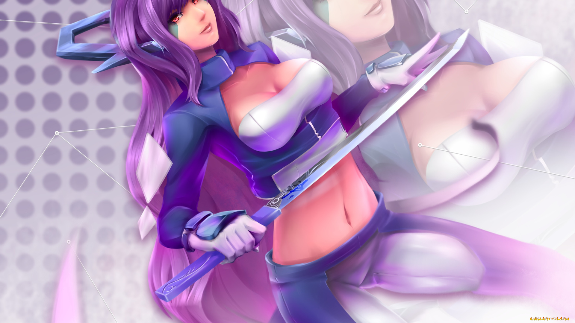 аниме, pokemon, оружие, грудь, улыбка, suicune, девушка, hirohatakeyama, art