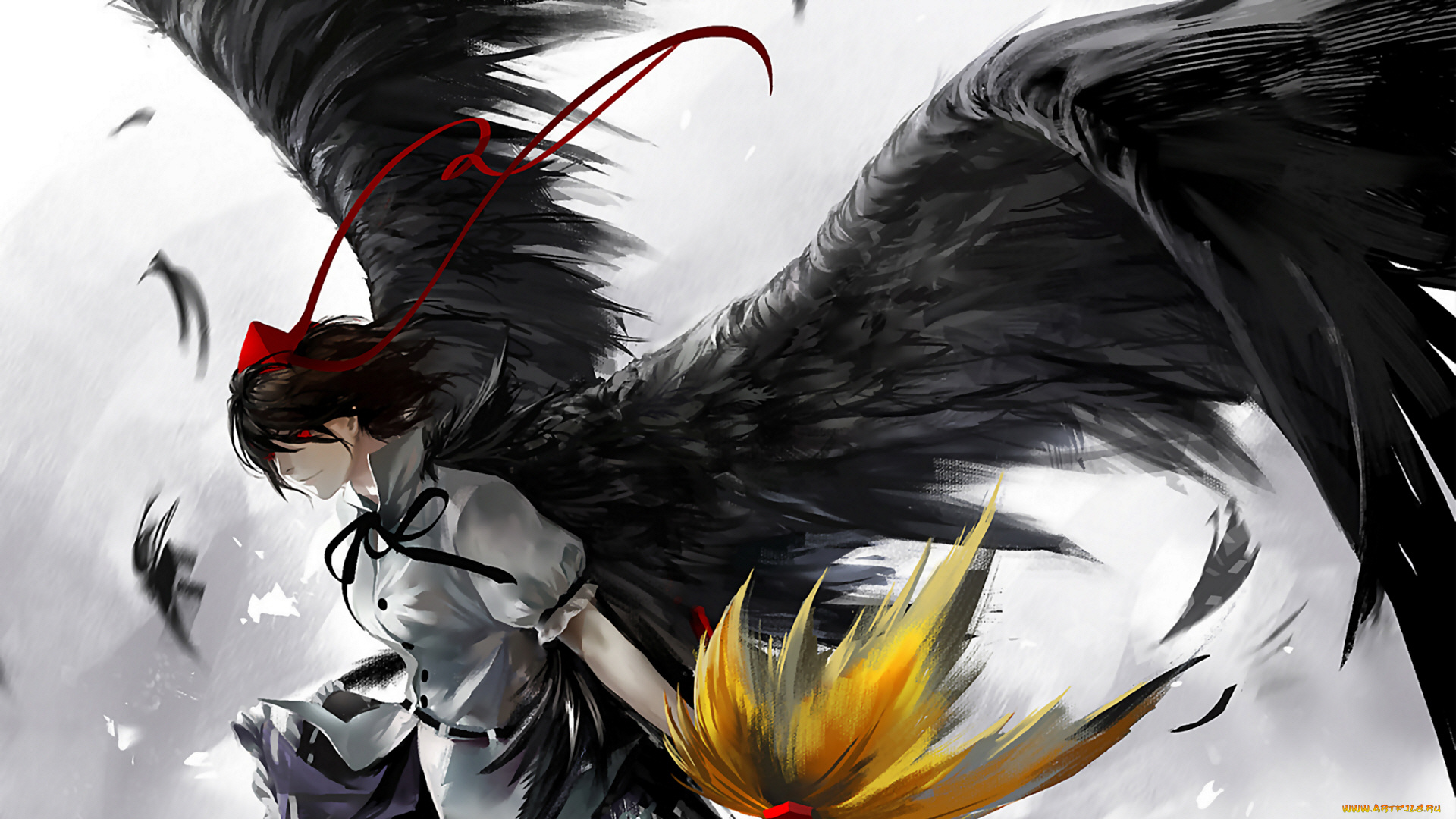 аниме, touhou, ангел