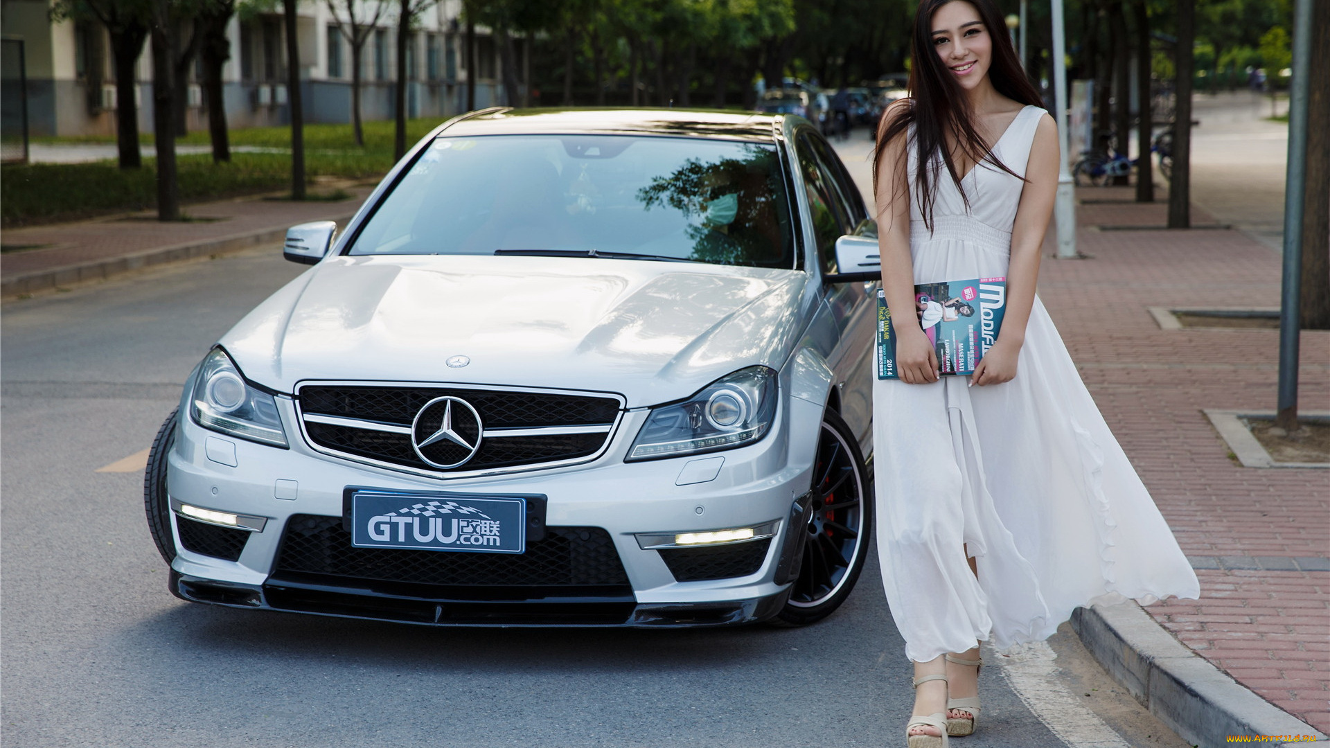 автомобили, авто, с, девушками, автомобиль, девушка, азиаткеа