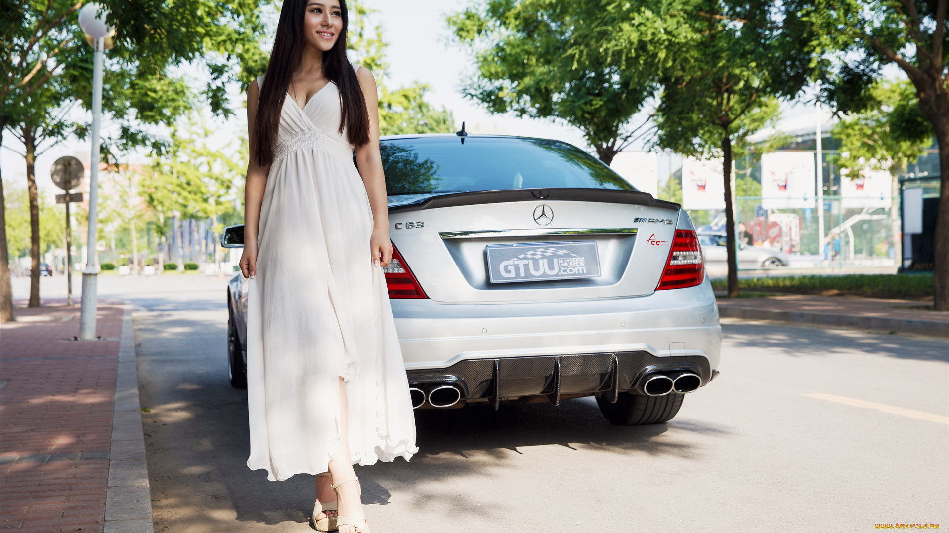 автомобили, авто, с, девушками, девушка, автомобиль, азиаткеа