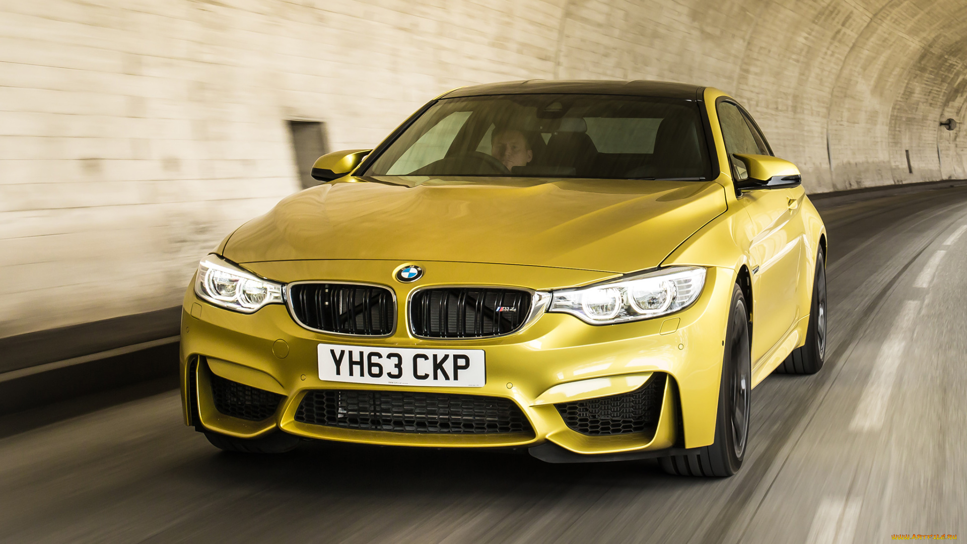 автомобили, bmw, coupе, m4, f82, 2014г, желтый, uk-spec