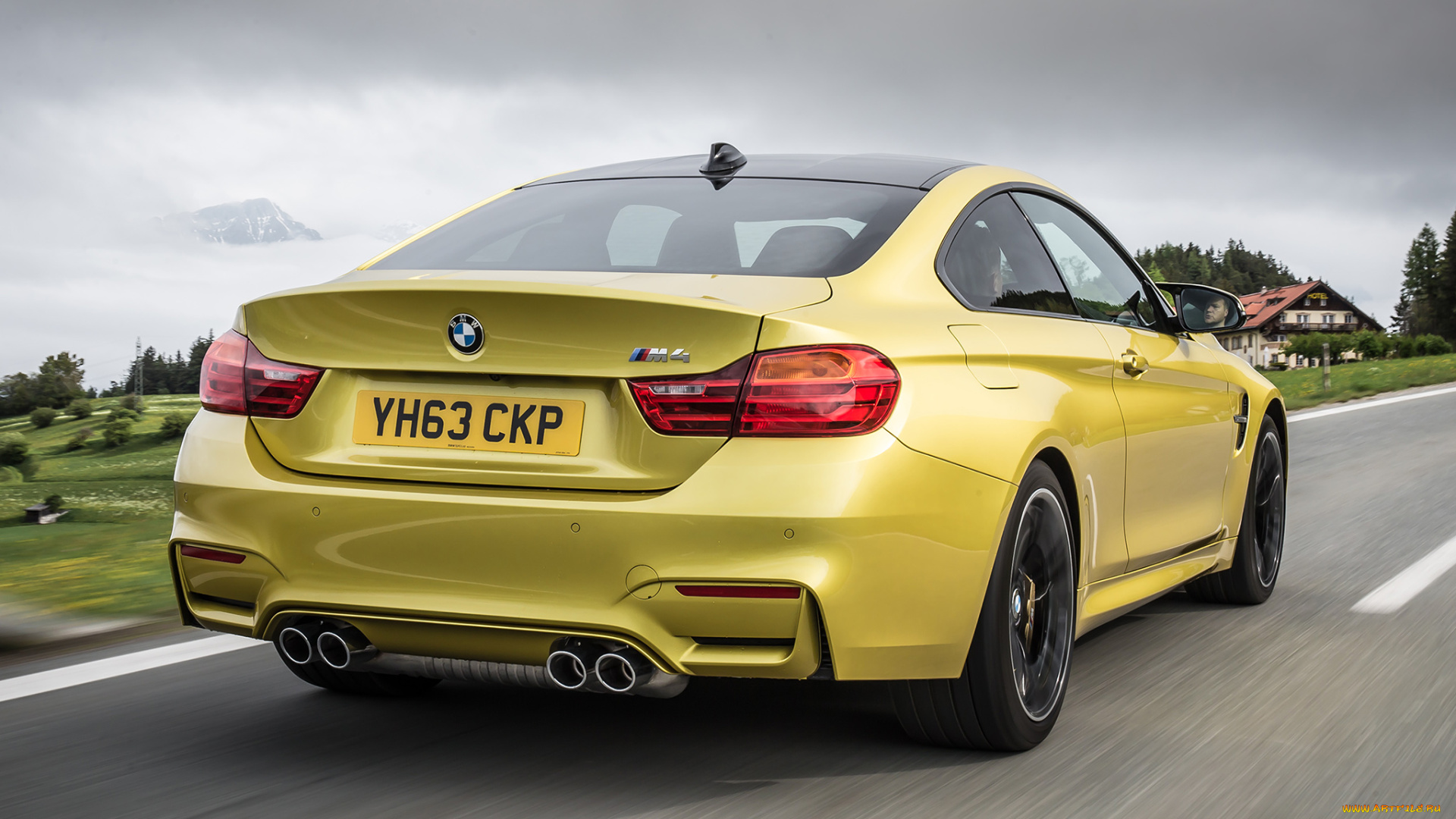 автомобили, bmw, желтый, 2014г, uk-spec, f82, m4, coupе