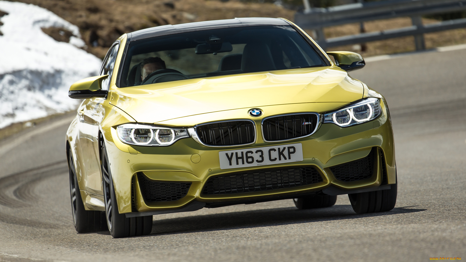 автомобили, bmw, желтый, m4, coupе, uk-spec, f82, 2014г