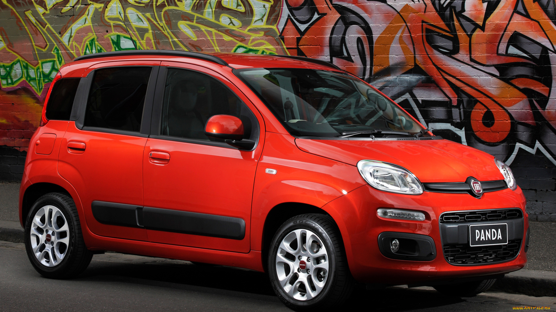 автомобили, fiat, panda, красный, 2013г, 319, au-spec