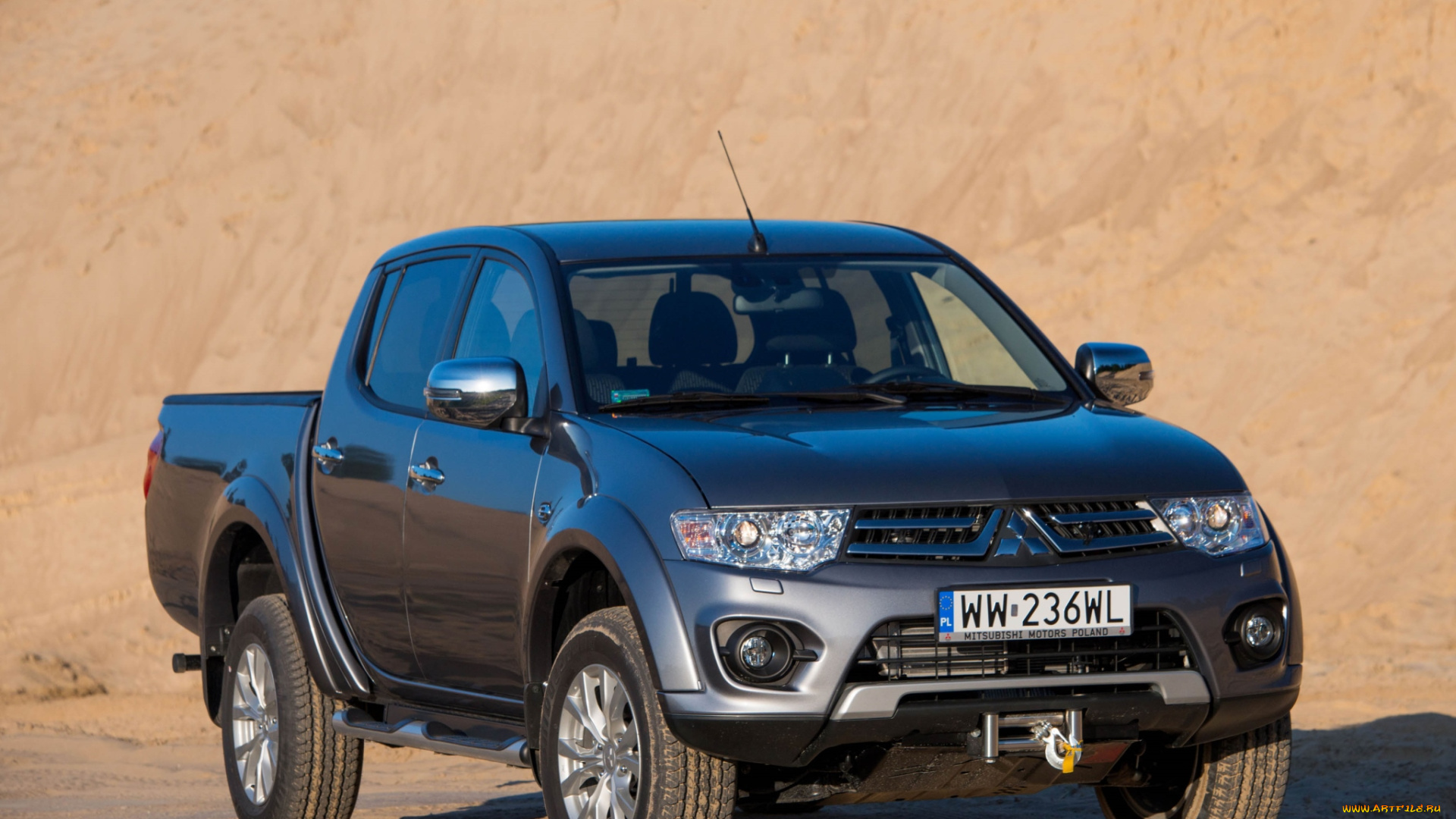 автомобили, mitsubishi, 2014г, темный, cab, double, l200