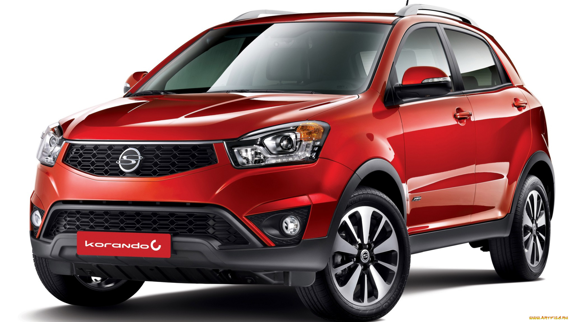 автомобили, ssang, yong, красный, 2013г, korando, c, ssangyong