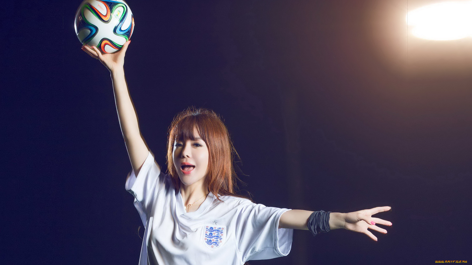 девушки, -unsort, , азиатки, фон, мяч