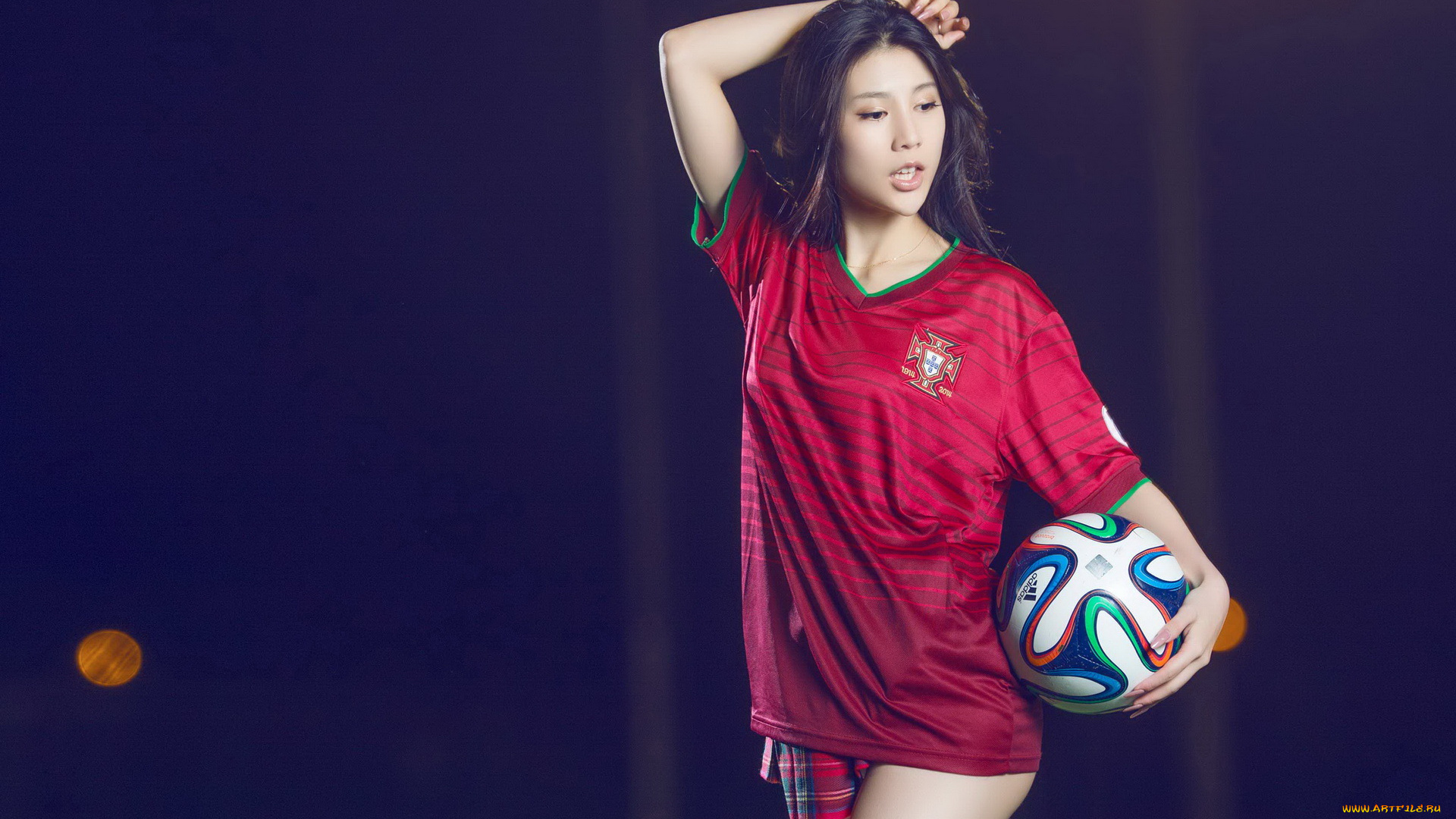 девушки, -unsort, , азиатки, фон, мяч