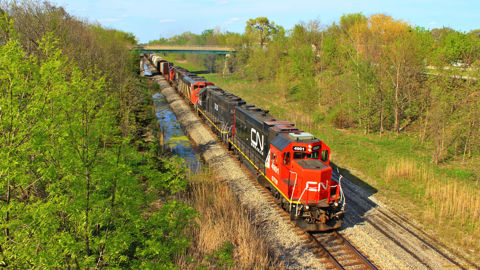 техника, поезда, дорога, рельсы, железная, локомотив, состав