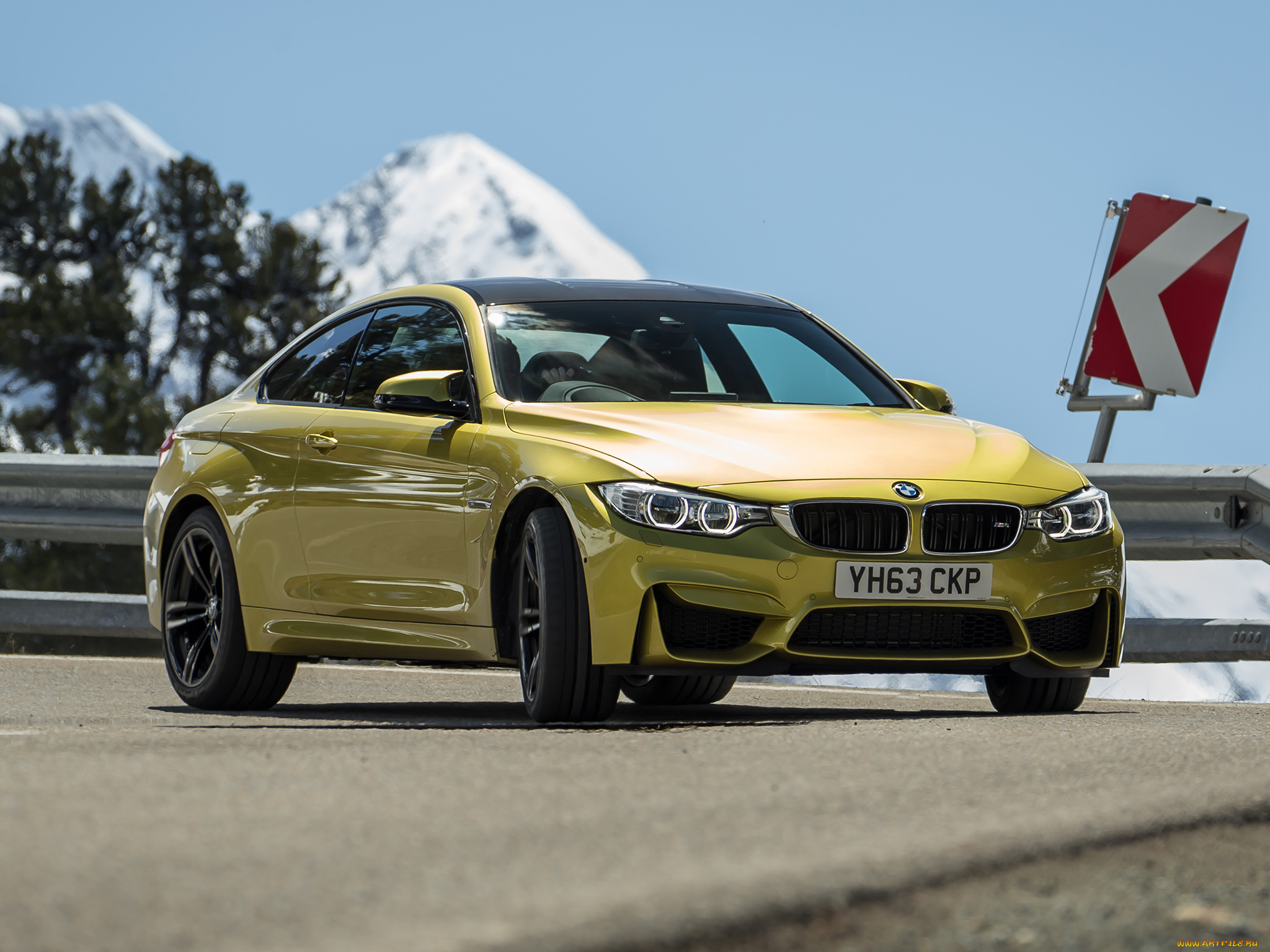 автомобили, bmw, желтый, 2014г, uk-spec, f82, coupе, m4