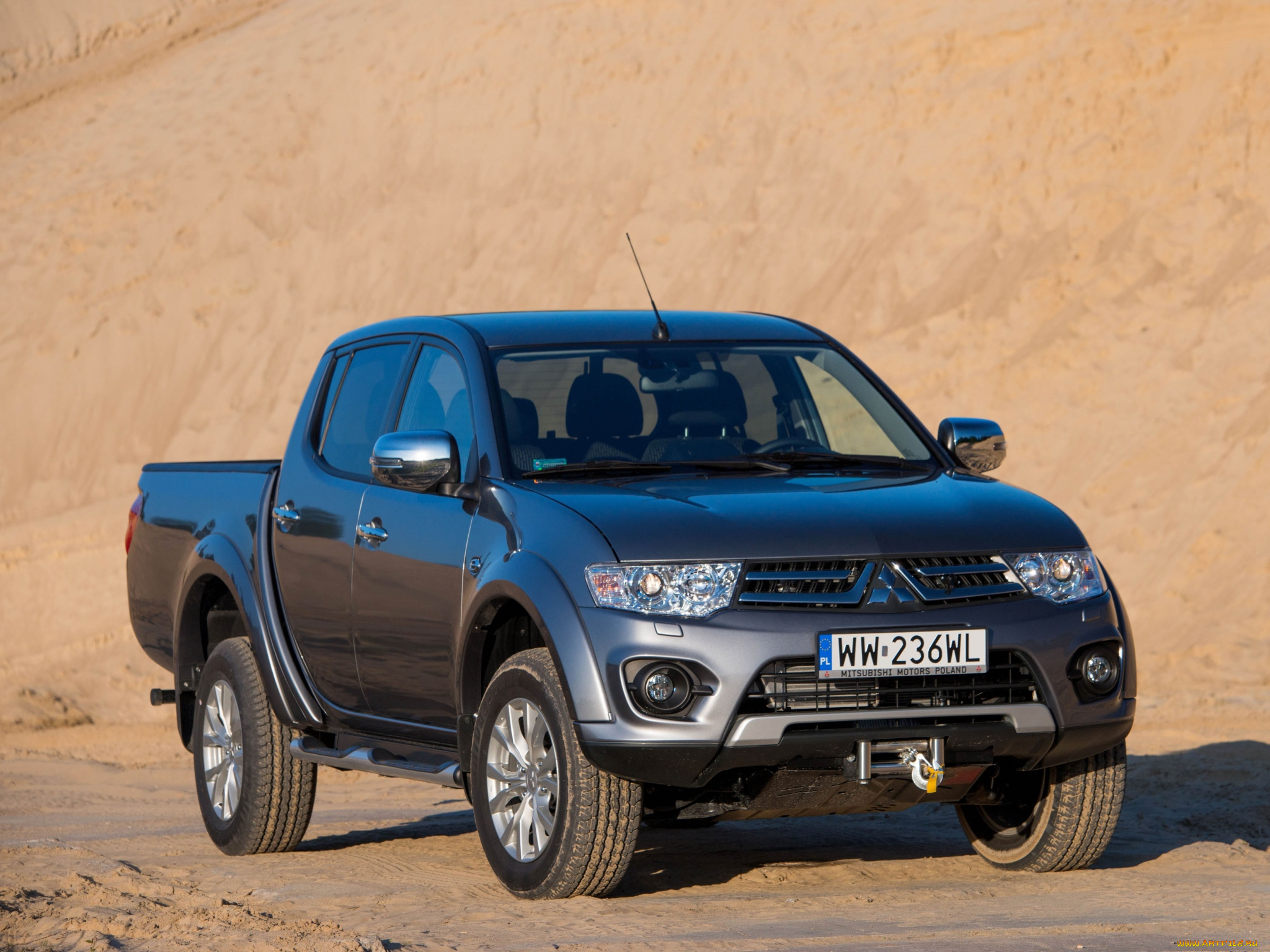 автомобили, mitsubishi, 2014г, темный, cab, double, l200