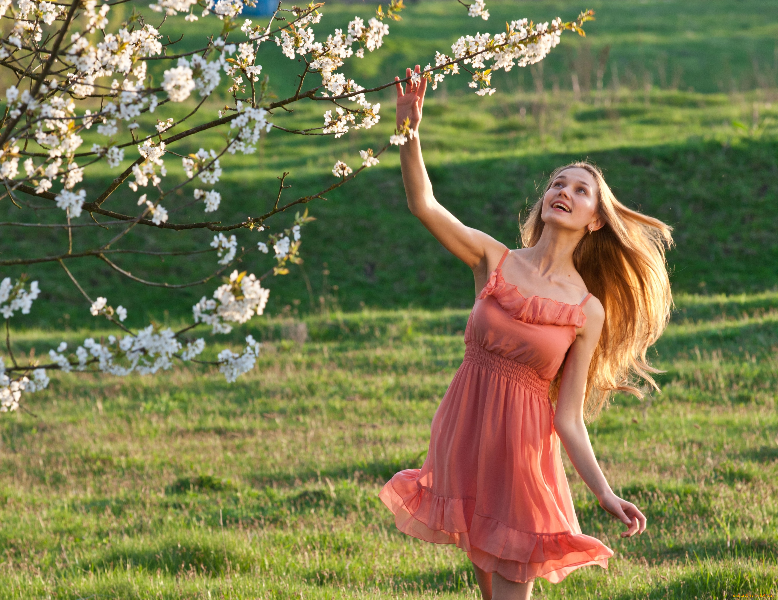 девушки, -unsort, , блондинки, настроение, весна