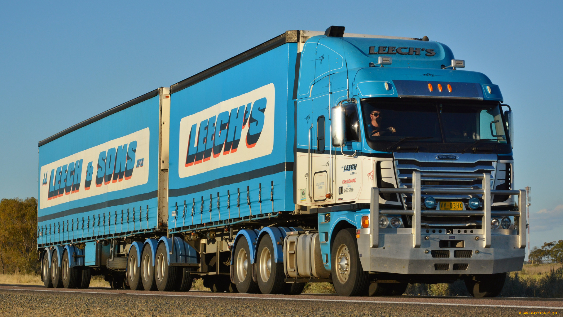 автомобили, freightliner, тягач, седельный, грузовик, тяжелый