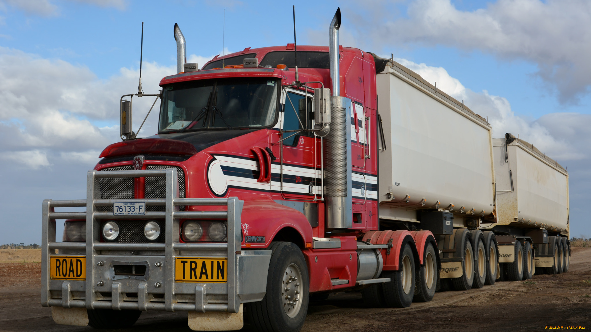 автомобили, kenworth, тягач, седельный, грузовик, тяжелый