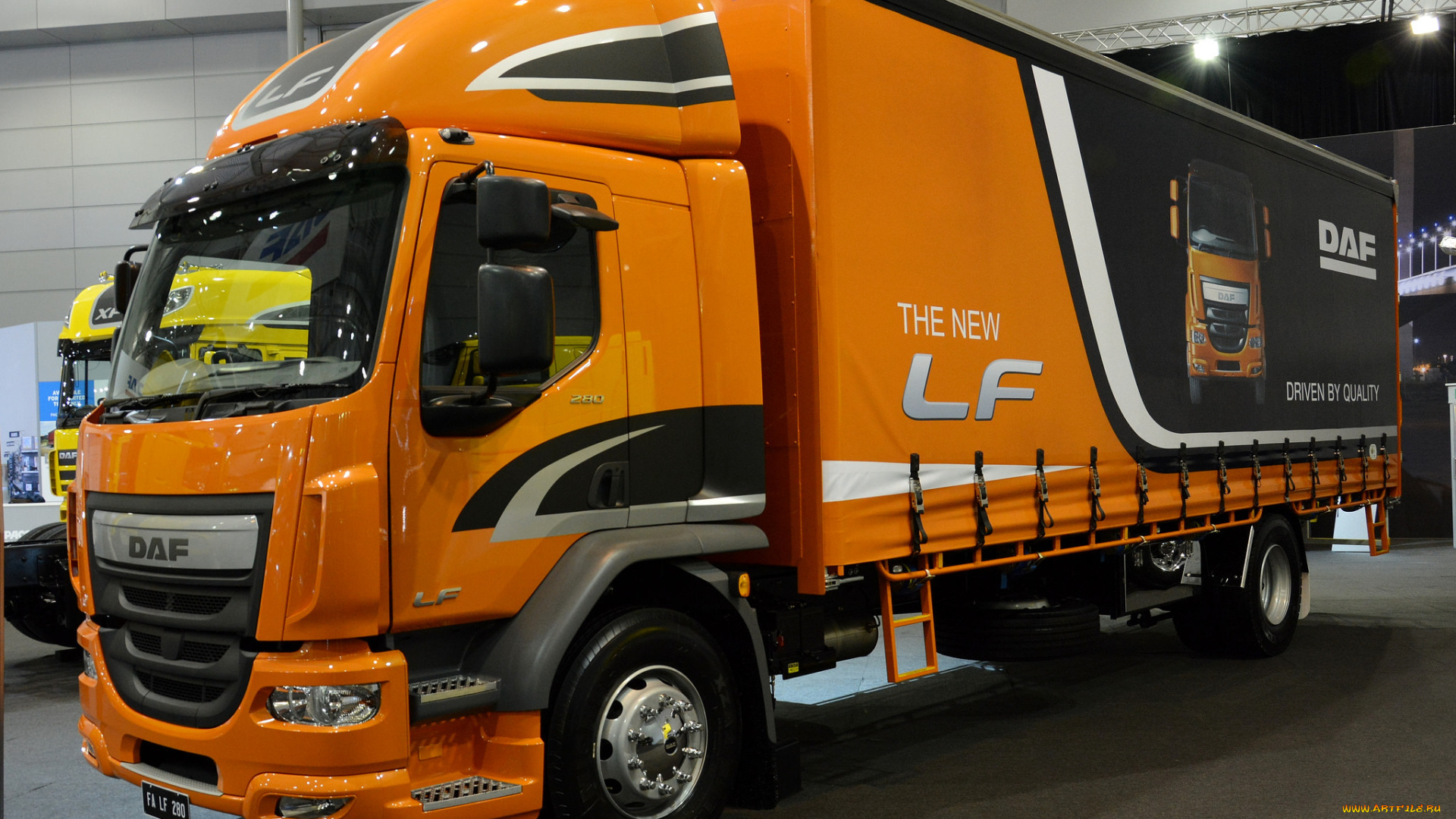 daf, stand, автомобили, daf, , выставка, улица, грузовик, тяжелый, тягач, седельный