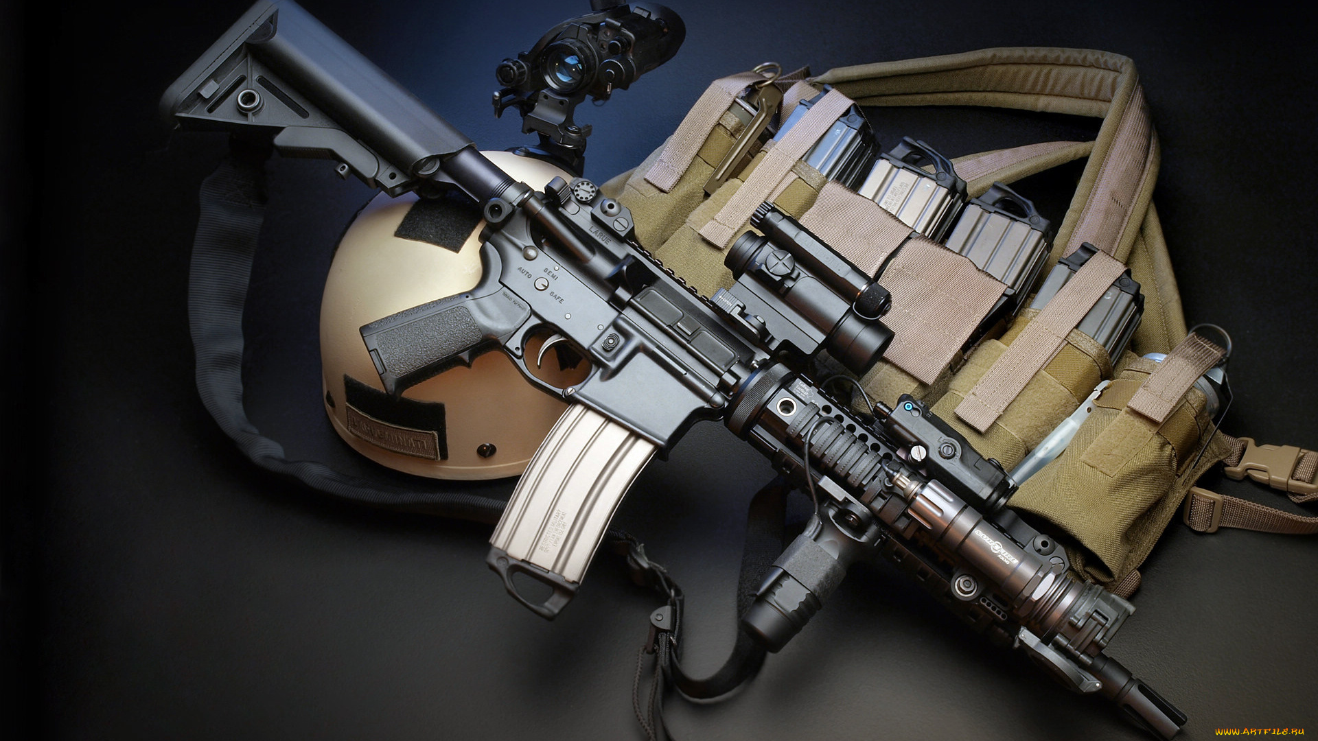 оружие, автоматы, m4, прицел, винтовка