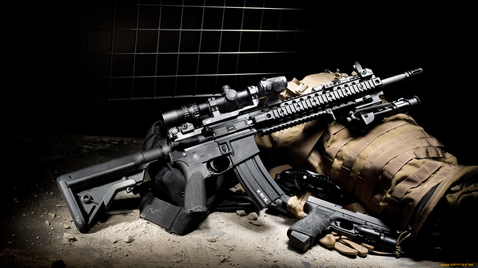 оружие, автоматы, m4, прицел, винтовка