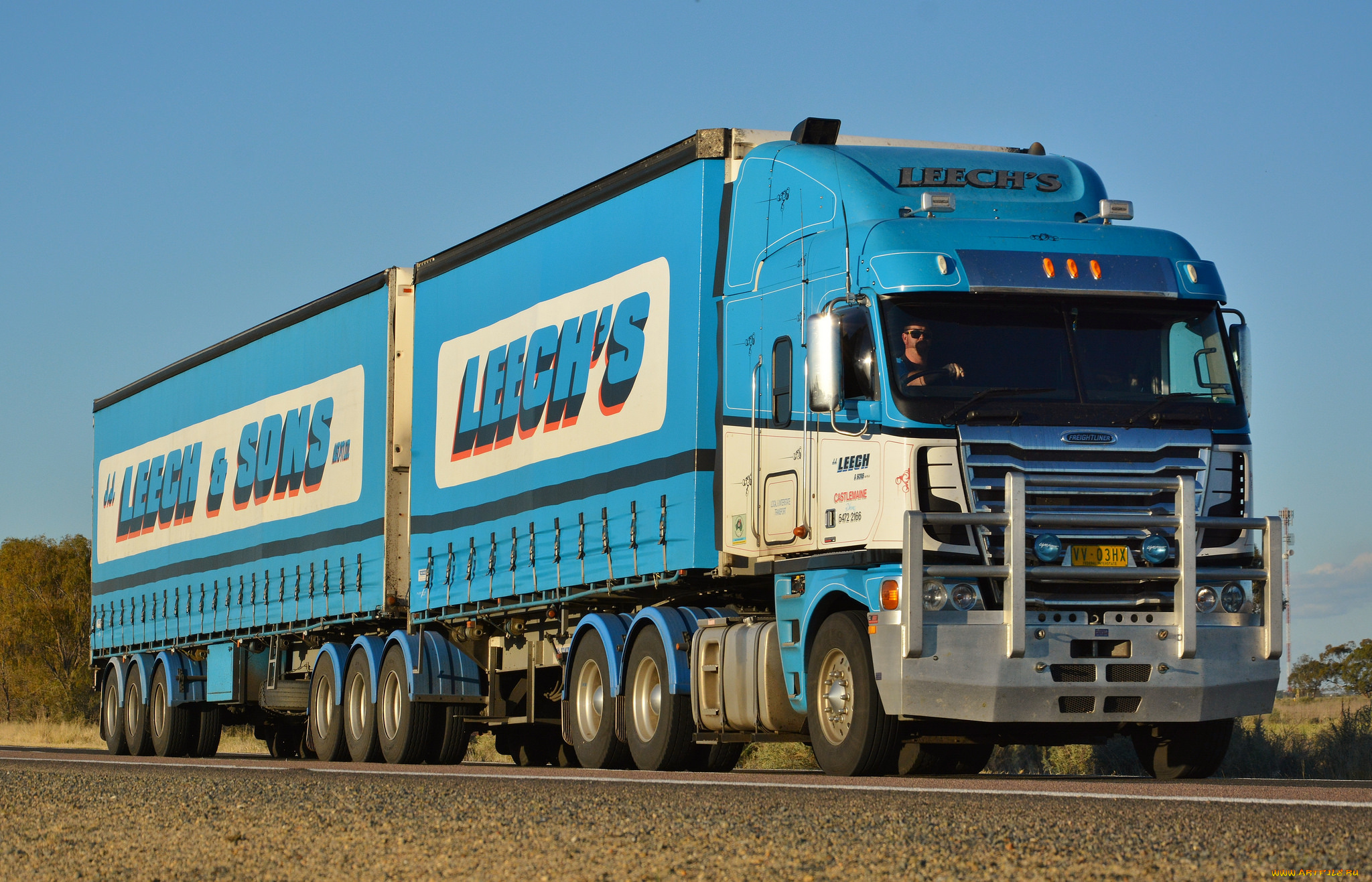 автомобили, freightliner, тягач, седельный, грузовик, тяжелый