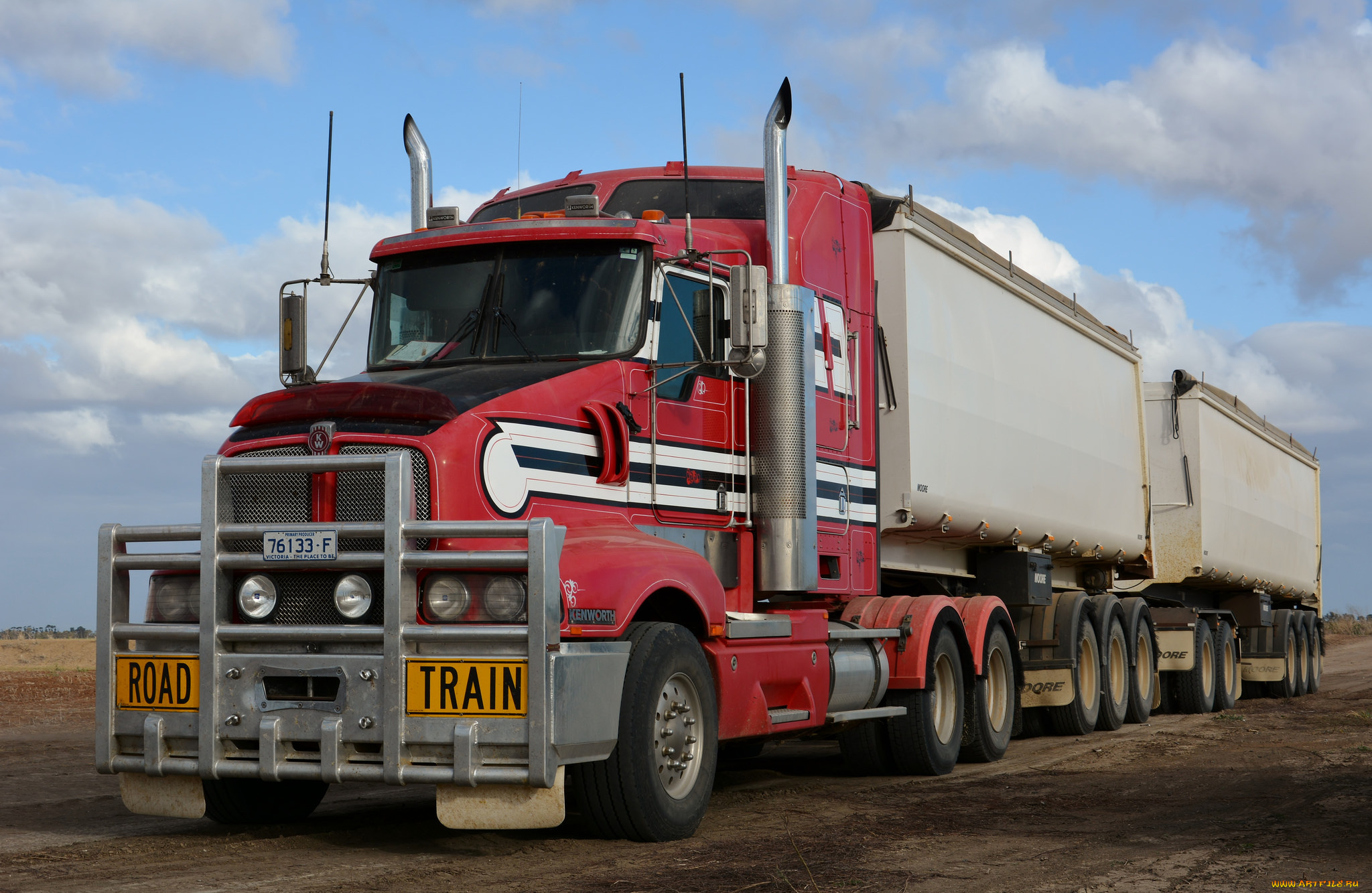 автомобили, kenworth, тягач, седельный, грузовик, тяжелый