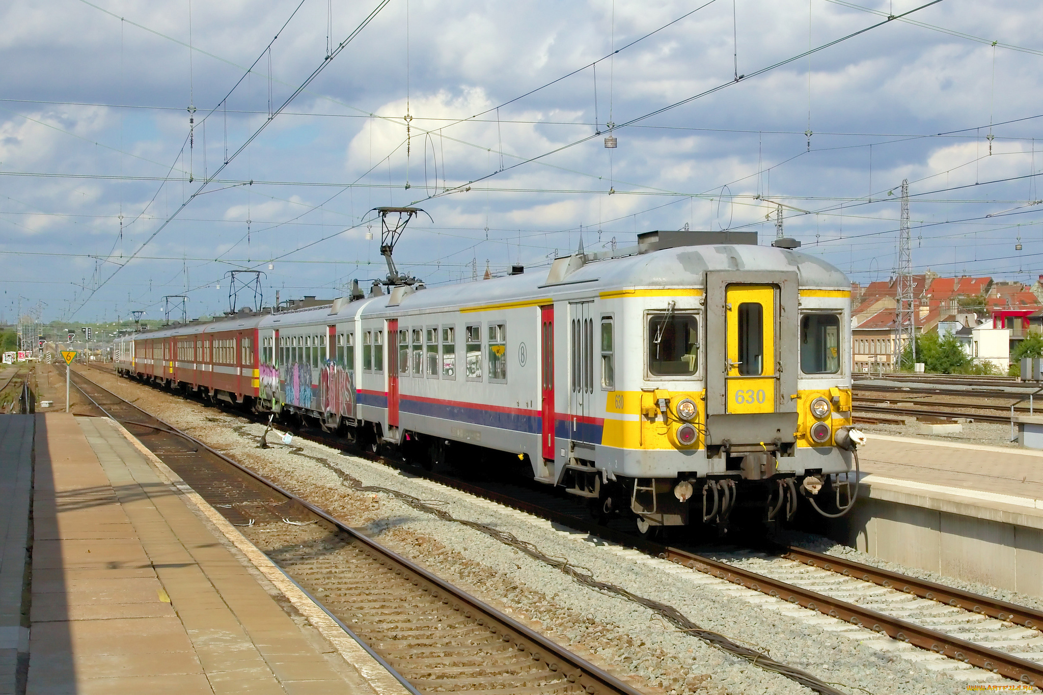 техника, электровозы, состав, локомотив, рельсы, дорога, железная