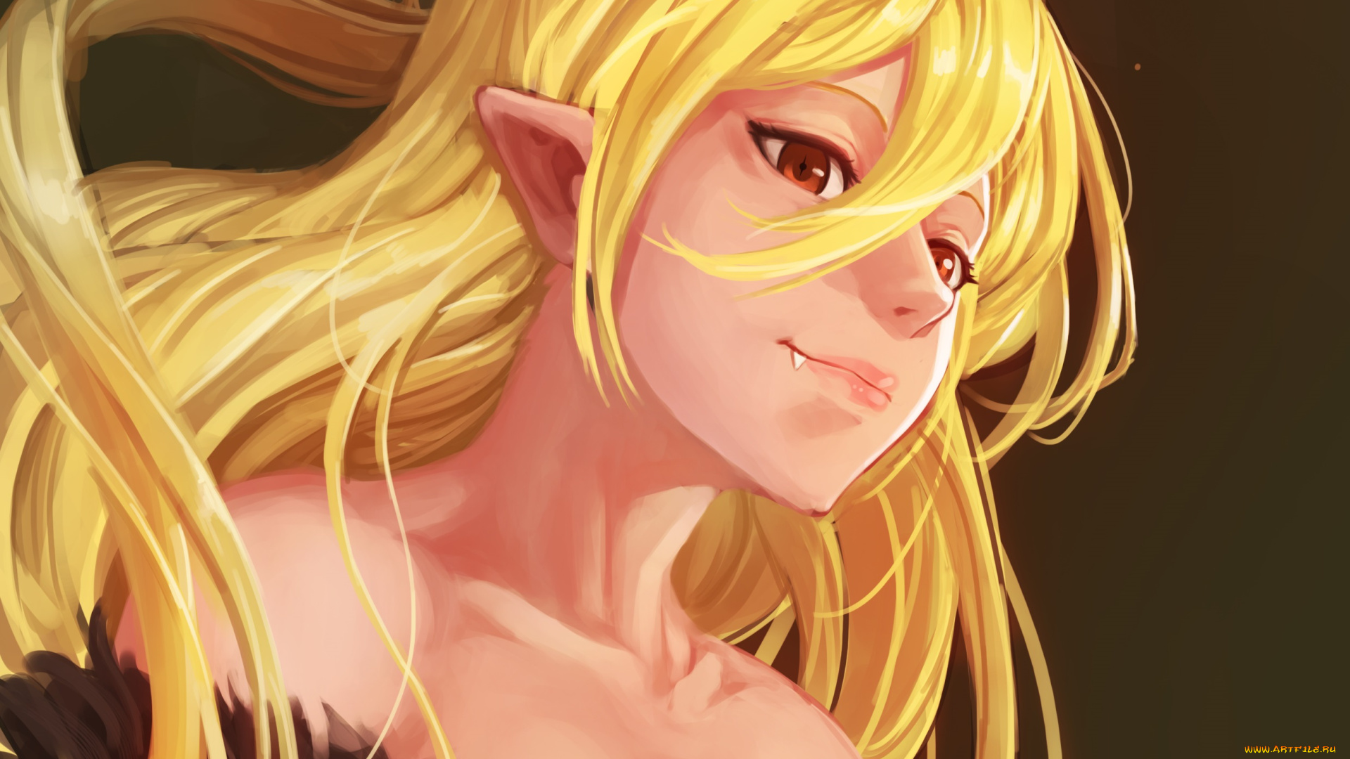 аниме, bakemonogatari, девушка