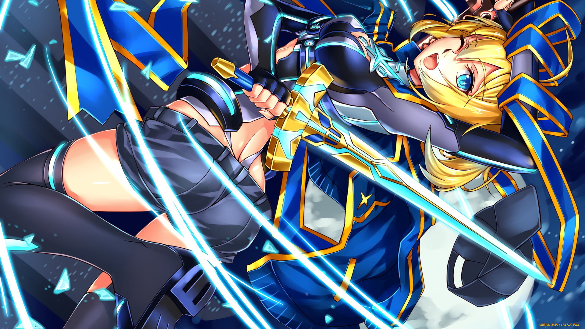 аниме, fate, stay, night, девушка