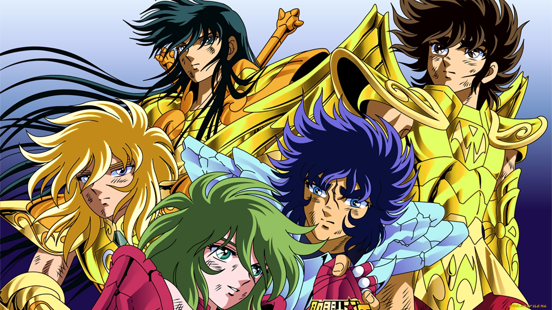 аниме, saint, seiya, девушки, фон, взгляд
